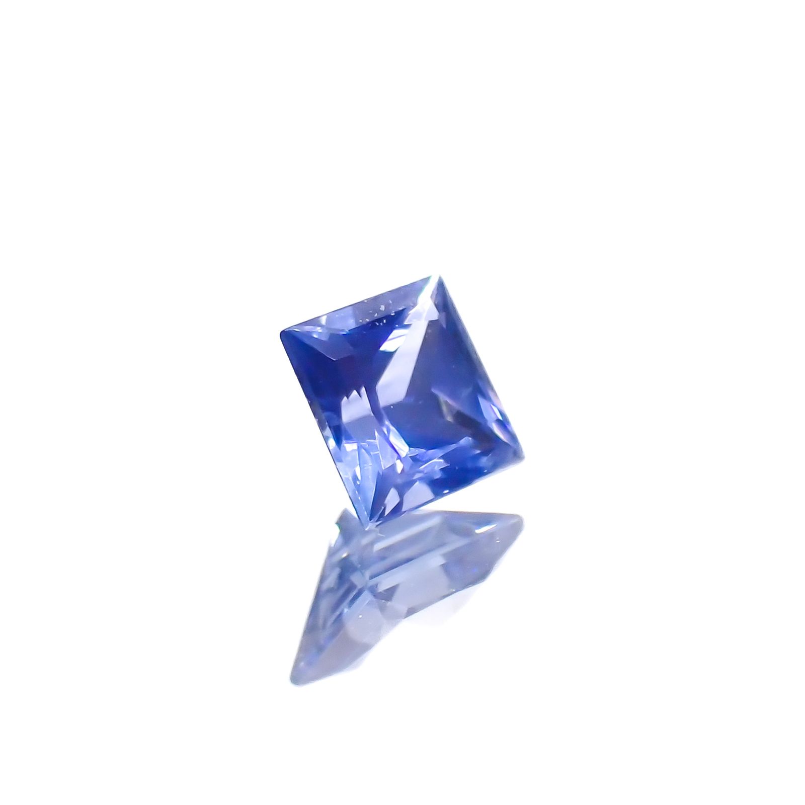 ◇プリンセスカット◇サファイア(宝石名サファイア)スリランカ産 0.21ct 識別済[230622453]3.2x3.2mm前後