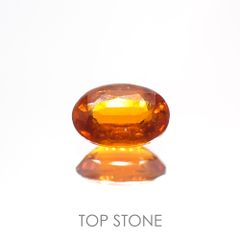 オレンジカイヤナイト(宝石名カイヤナイト) タンザニア産 0.56ct 識別済[210310585]6.1×4mm前後