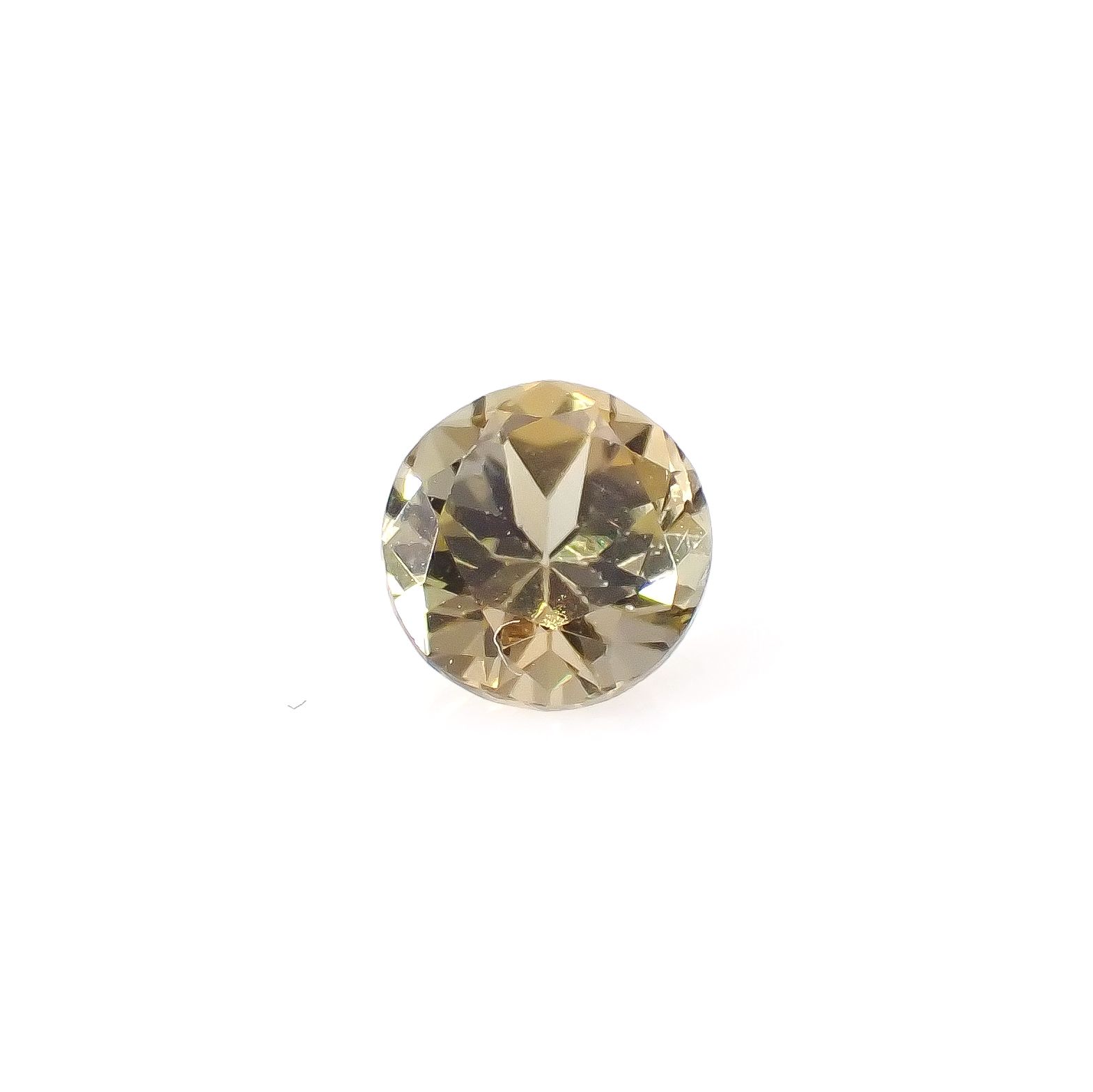 イエローゾイサイト タンザニア産 0.63ct[240427135]5.2x5.1mm前後
