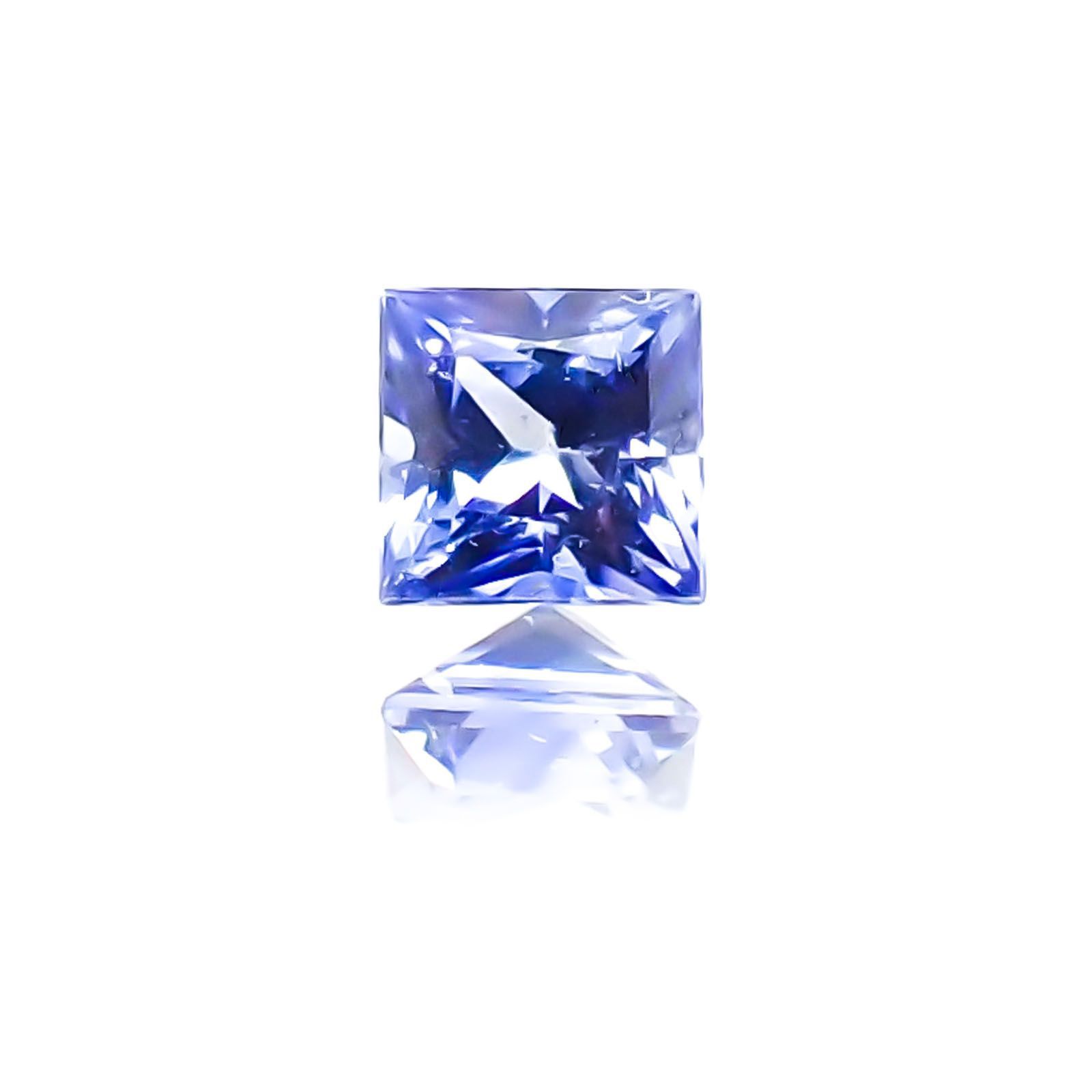 ◇プリンセスカット◇サファイア(宝石名サファイア) スリランカ産 0.15ct 識別済[20117893]2.8×2.7mm前後