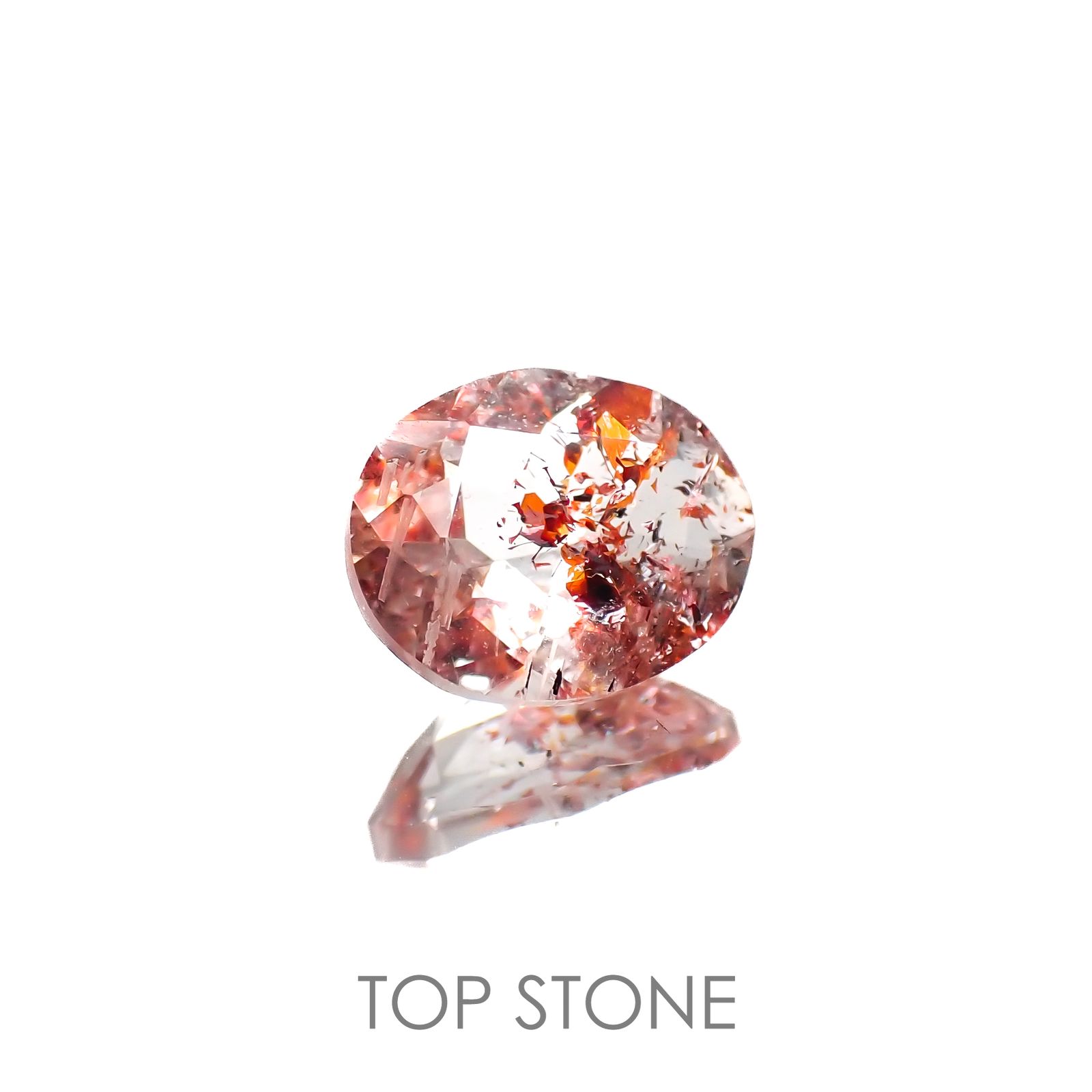 ファイヤークォーツ ナイジェリア産 1.40ct[220917574]8.6x7mm前後