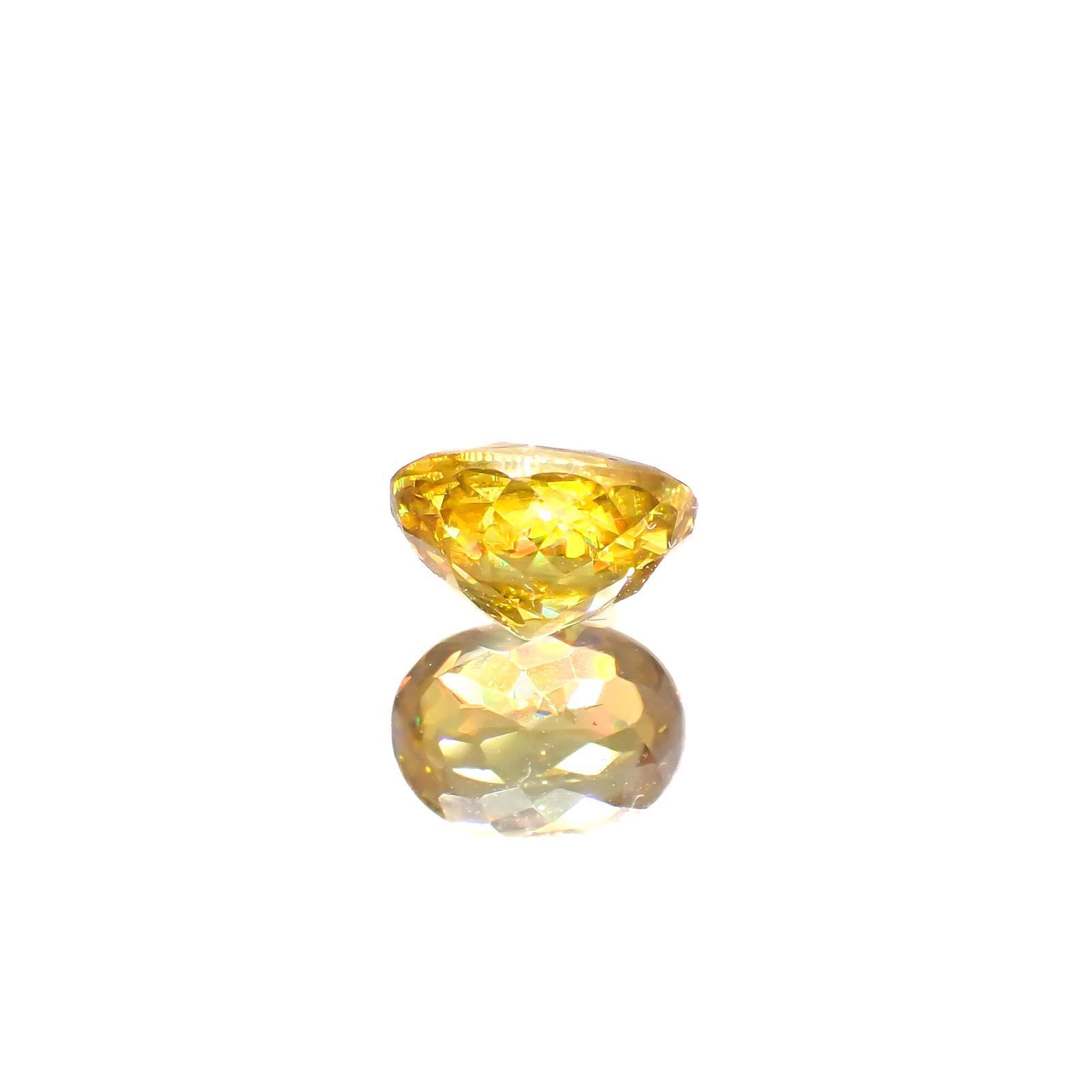 ゴールデンスフェーン(宝石名スフェーン)ナミビア産 1.19ct 識別済[220616572]7x5.2mm前後