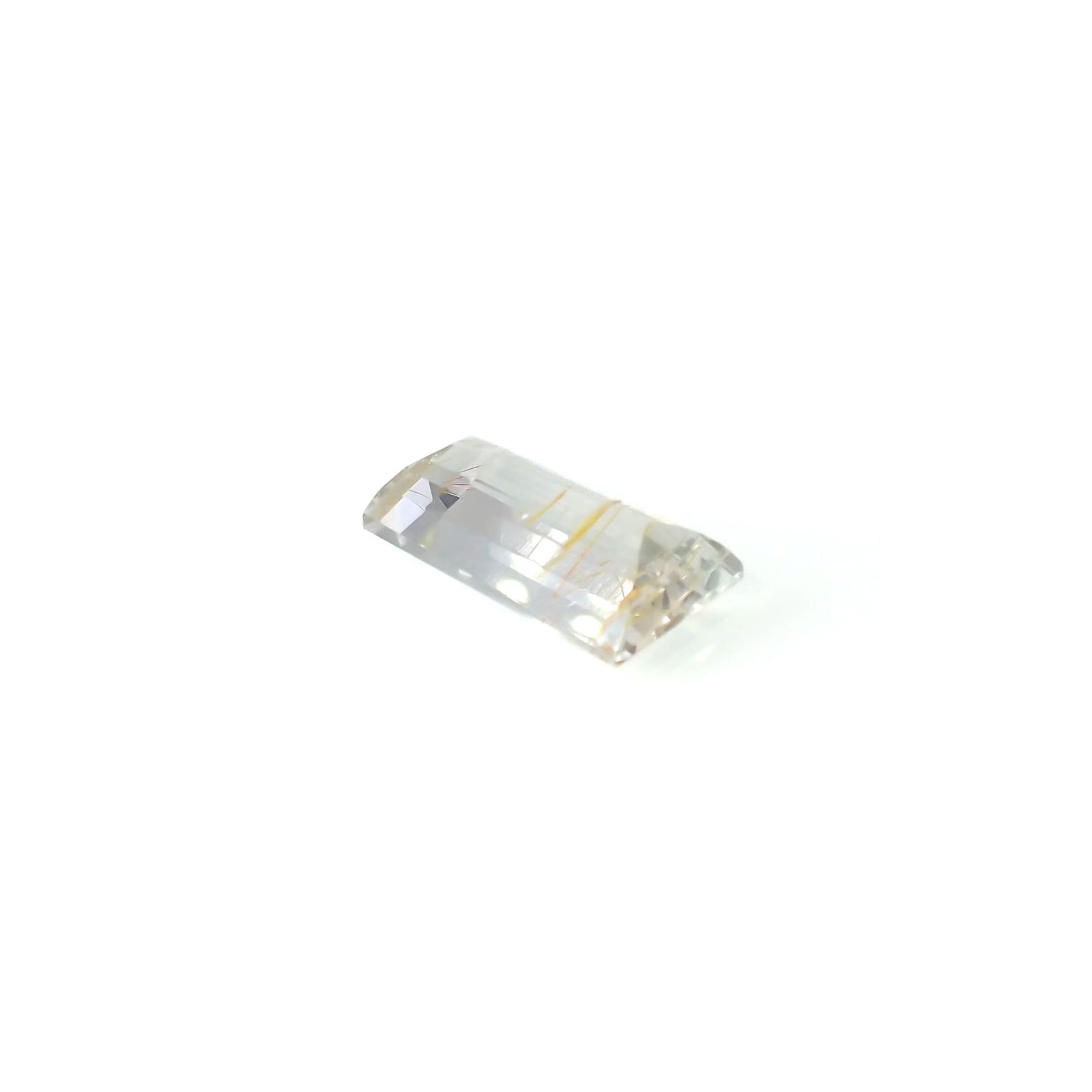 ニードルインブルートパーズ（チューブインブルートパーズ） ブラジル・ミナスジェライス州産 11.49ct[240125504]17.1x9.8mm前後