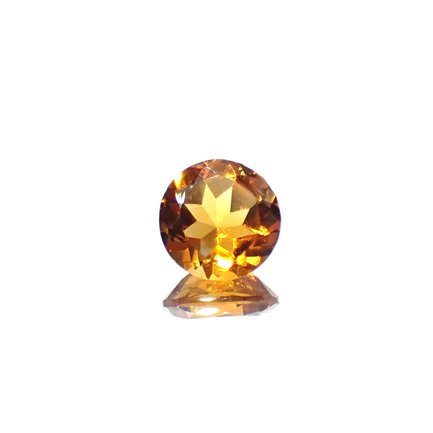 マデイラシトリン ブラジル・ミナスジェライス州産 0.94ct [250630584]6.9x6.9mm前後