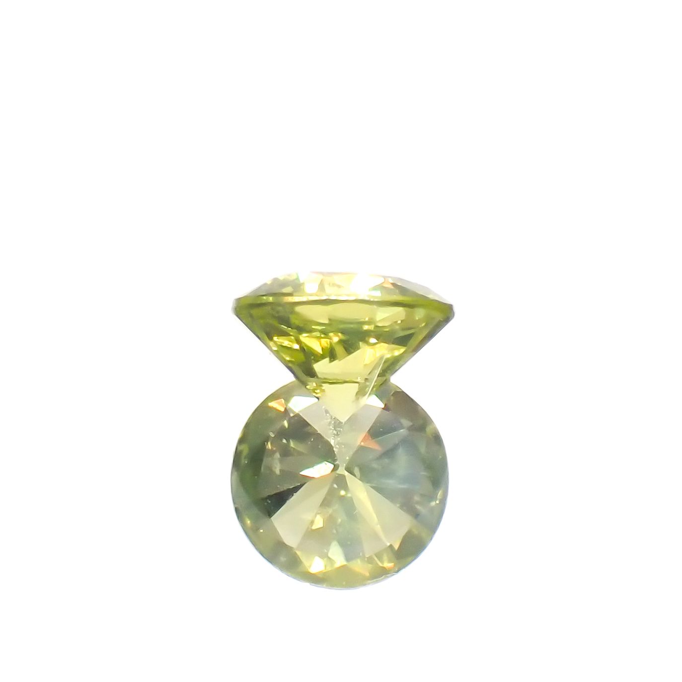 クリソベリル(宝石名クリソベリル)スリランカ産 0.32ct 識別済[230622495]4.2x4.2mm前後