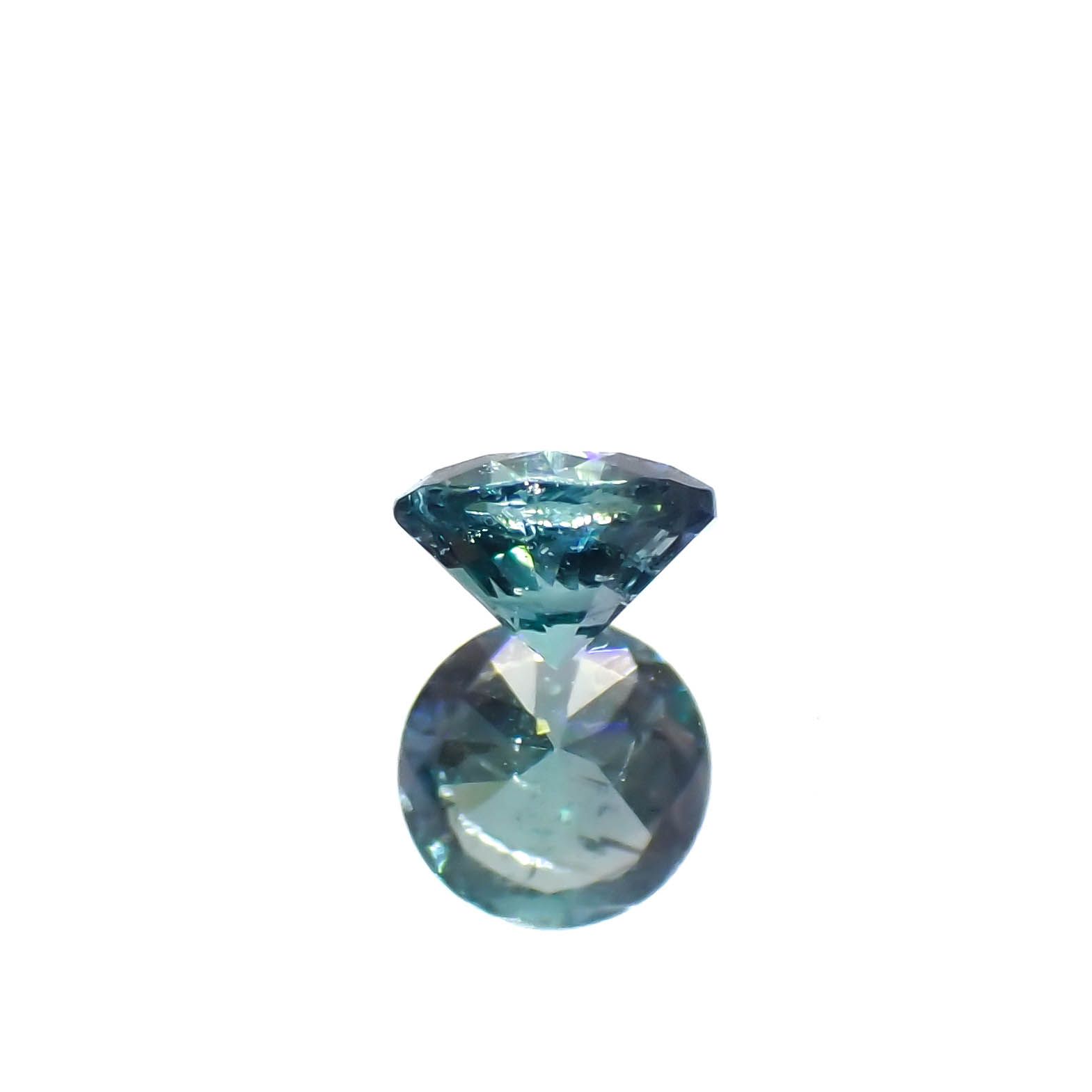 ブルーグリーンコーネルピン(宝石名ブルー グリーン・コーネルピン)タンザニア産 0.17ct 識別済[240527673]3.4x3.4mm前後