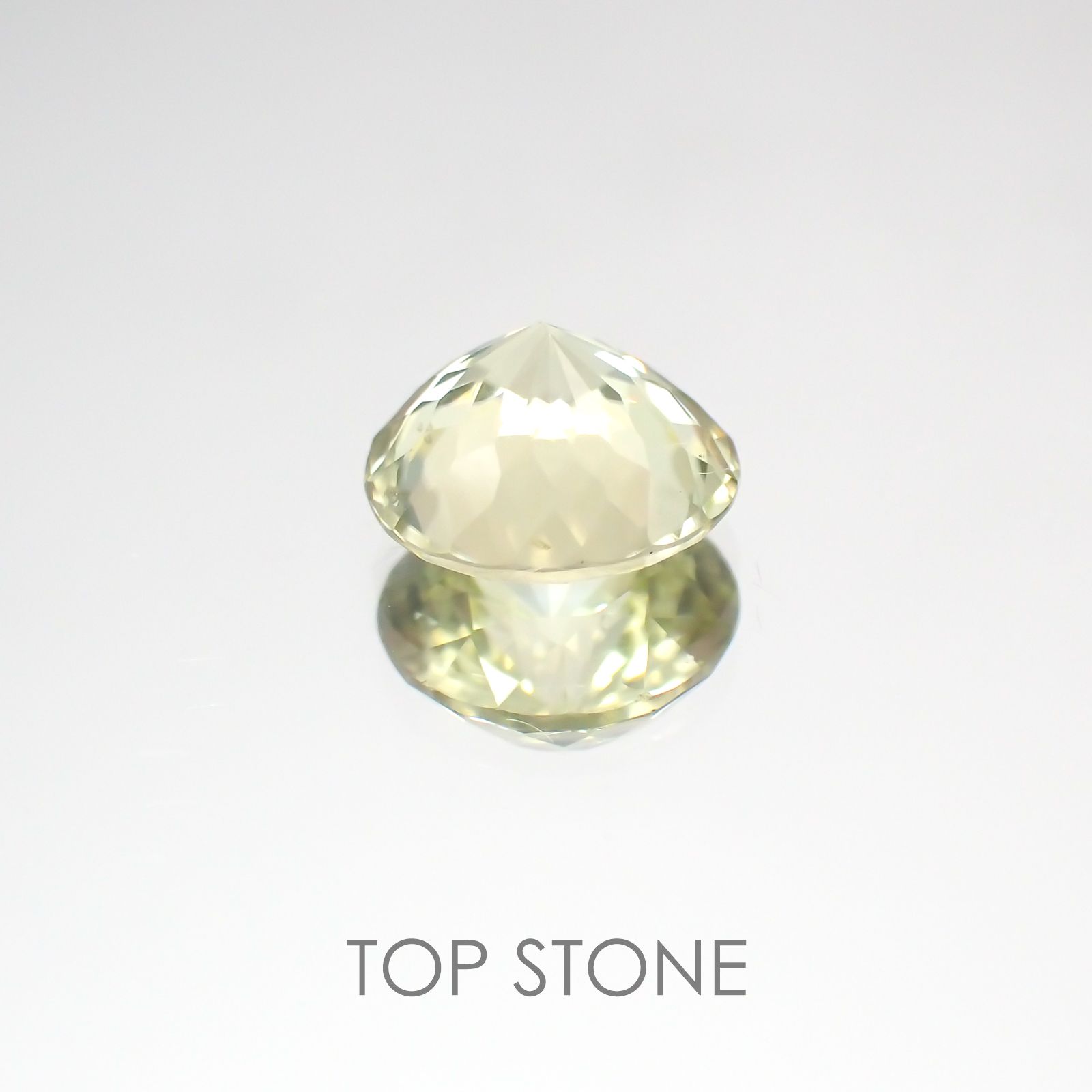 グリーンジルコン スリランカ,カンボジア産 ルース 1.87ct[20208054]7×7mm前後