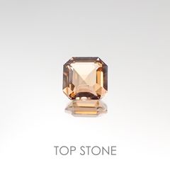 シナモンカラートルマリン(宝石名トルマリン) ブラジル産 0.58ct 識別済[20095680]5×5mm前後