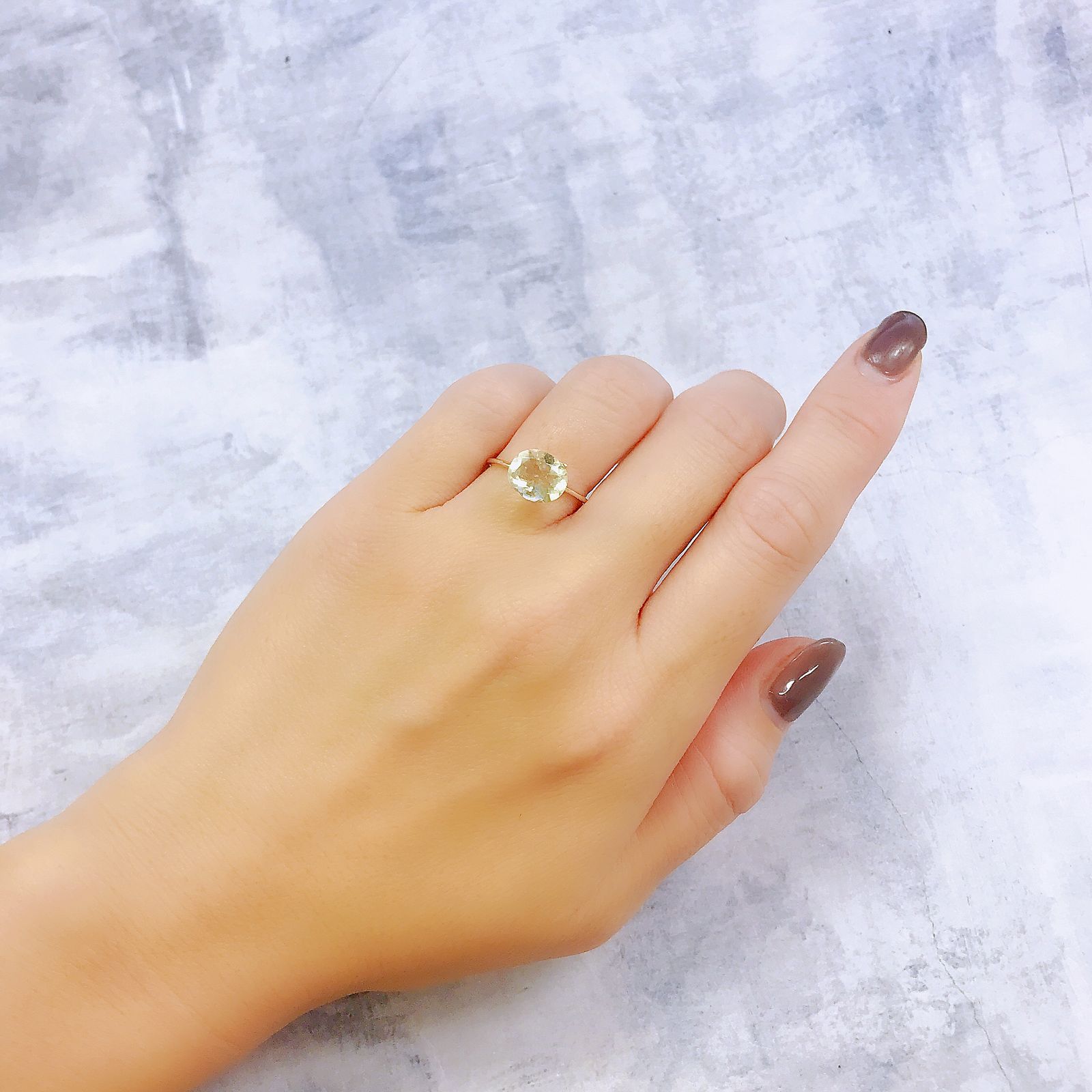 リビアングラス エジプト・リビア砂漠産 1.70ct[221018183]9.3x7.9mm前後