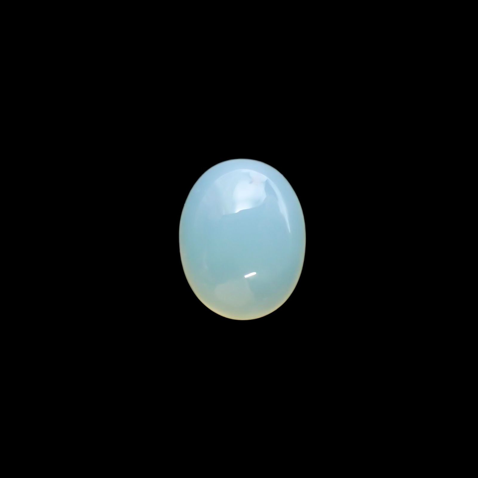 ブルーオパール(宝石名コモンオパール) ペルー産 識別済 1.44ct / 8.9x7.1mm前後 [21039191]
