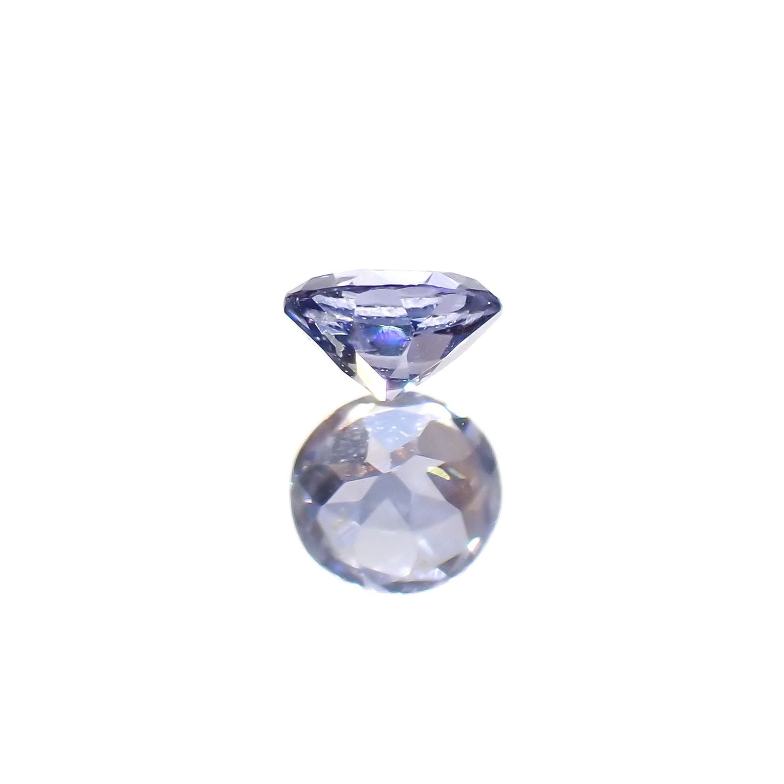 コバルトブルースピネル(宝石名ブルー・スピネル)タンザニア産 ソ付(日独) 0.086ct / 2.71x2.82mm前後 [260722546]