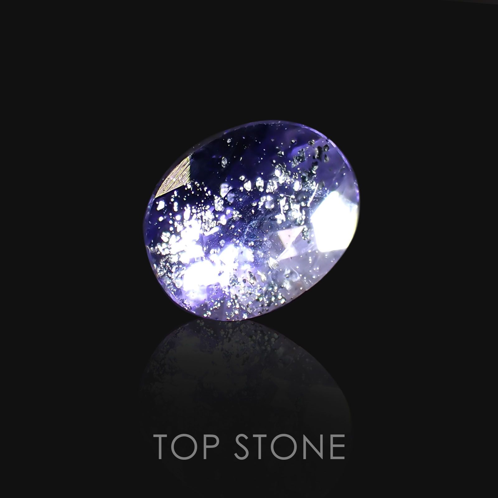 アイオライトサンストーン インド・ブラジル産 ルース 0.35ct[21018915]4.8×3.8mm前後