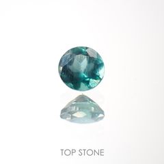 グリーンアパタイト(ノーブルモロキサイト)(宝石名アパタイト) マダガスカル産 0.18ct 識別済[211013529]3.6×3.6mm前後