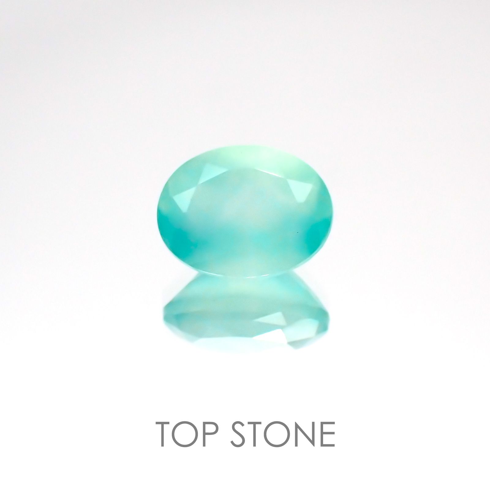 アクアプレーズ 南アフリカ産 ルース 1.34ct[20118310]8.2×6.3mm前後