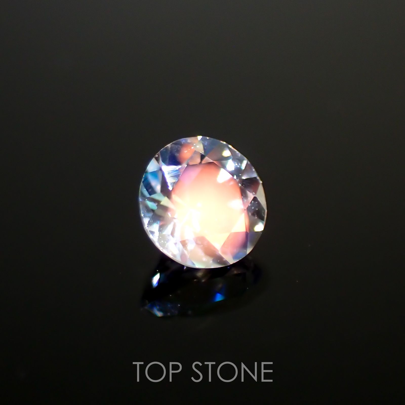 レインボームーンストーン(宝石名ラブラドライト)マダガスカル産 0.24ct 識別済[211113724]4x4mm前後