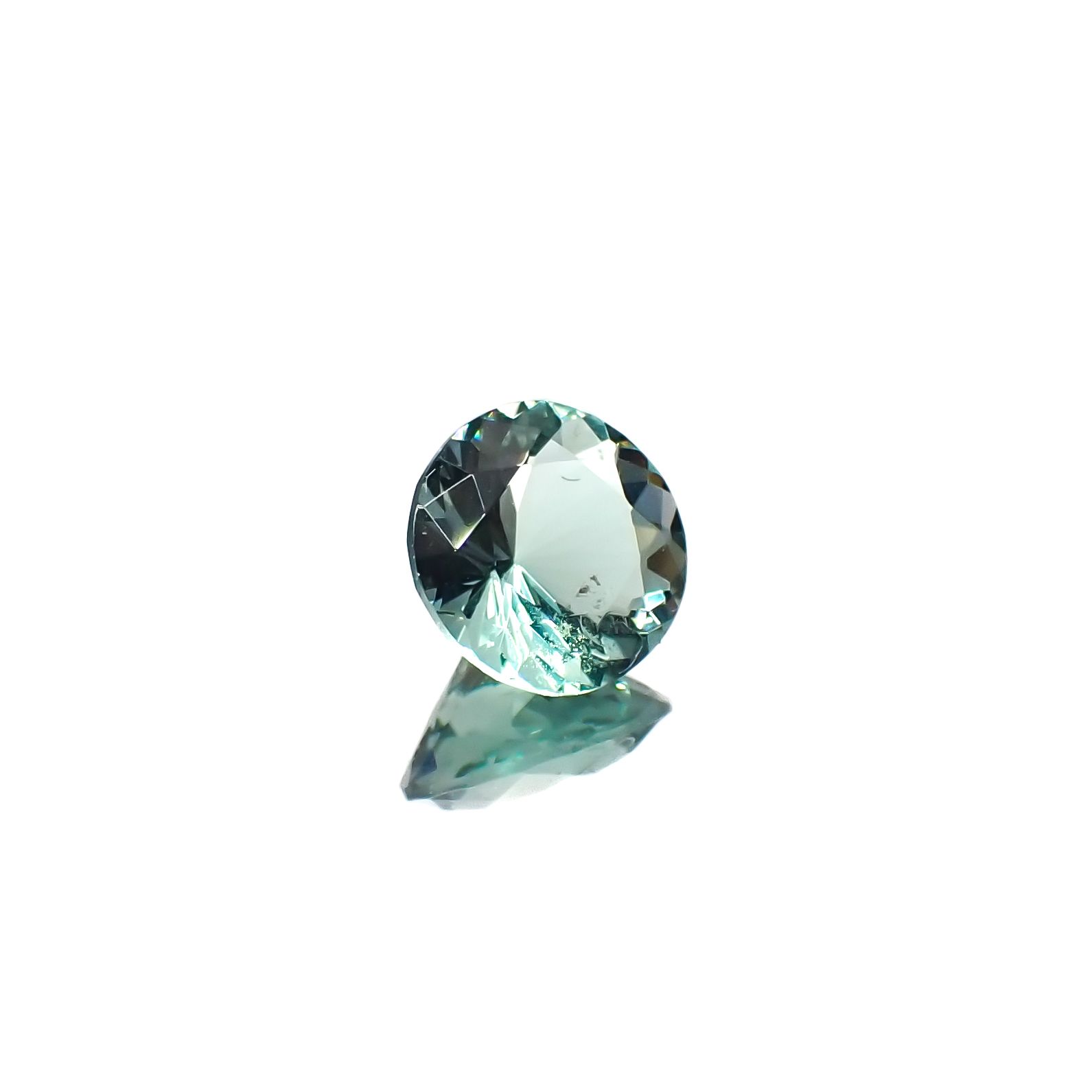 フローライト フルオレッセンス イギリス・ダイアナマリア鉱山産 1.38ct[240527700]7.2x7.1mm前後