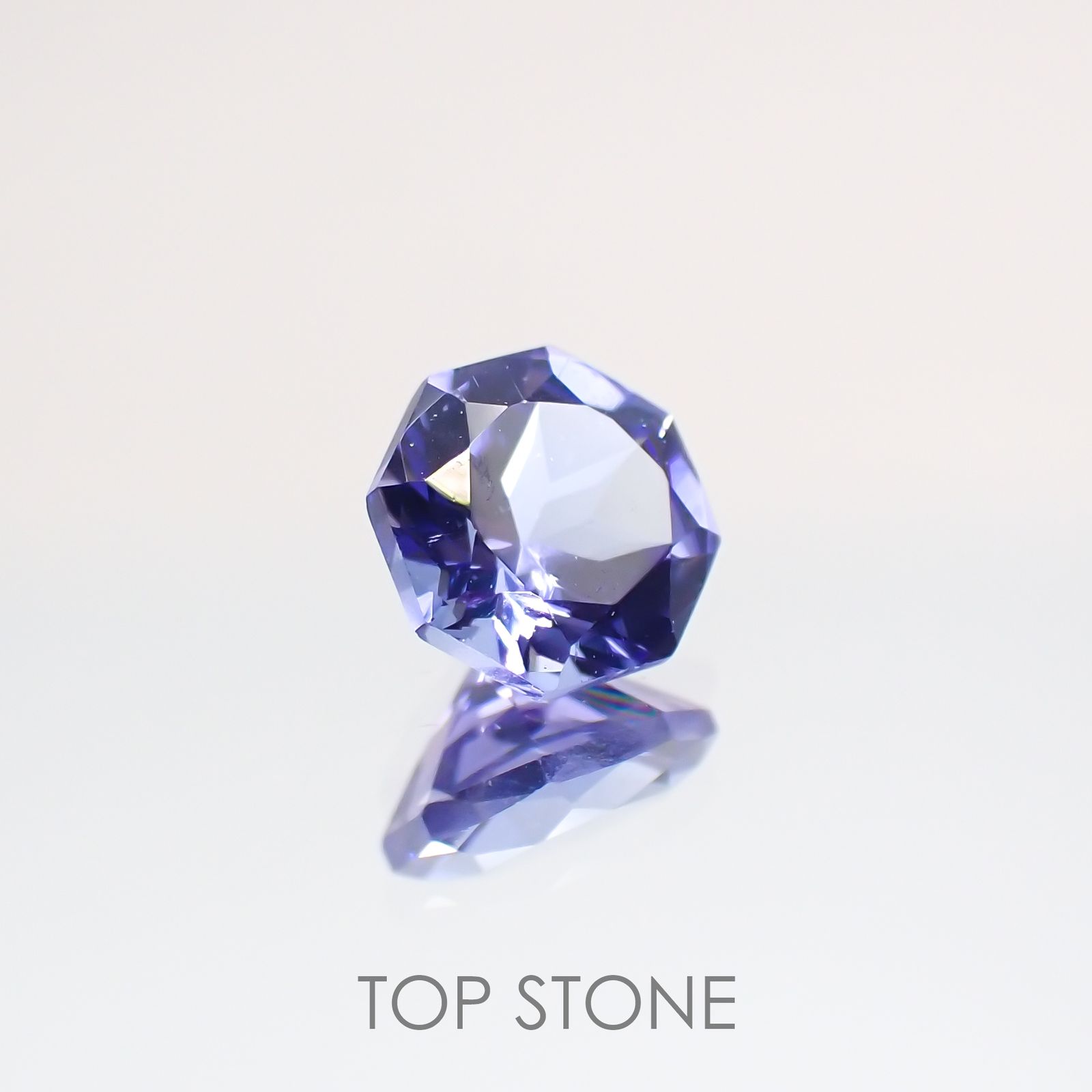 ◇オクタゴンカット◇タンザナイトSA(宝石名タンザナイト) タンザニア産 0.28ct 識別済[210610999]3.9×3.9mm前後