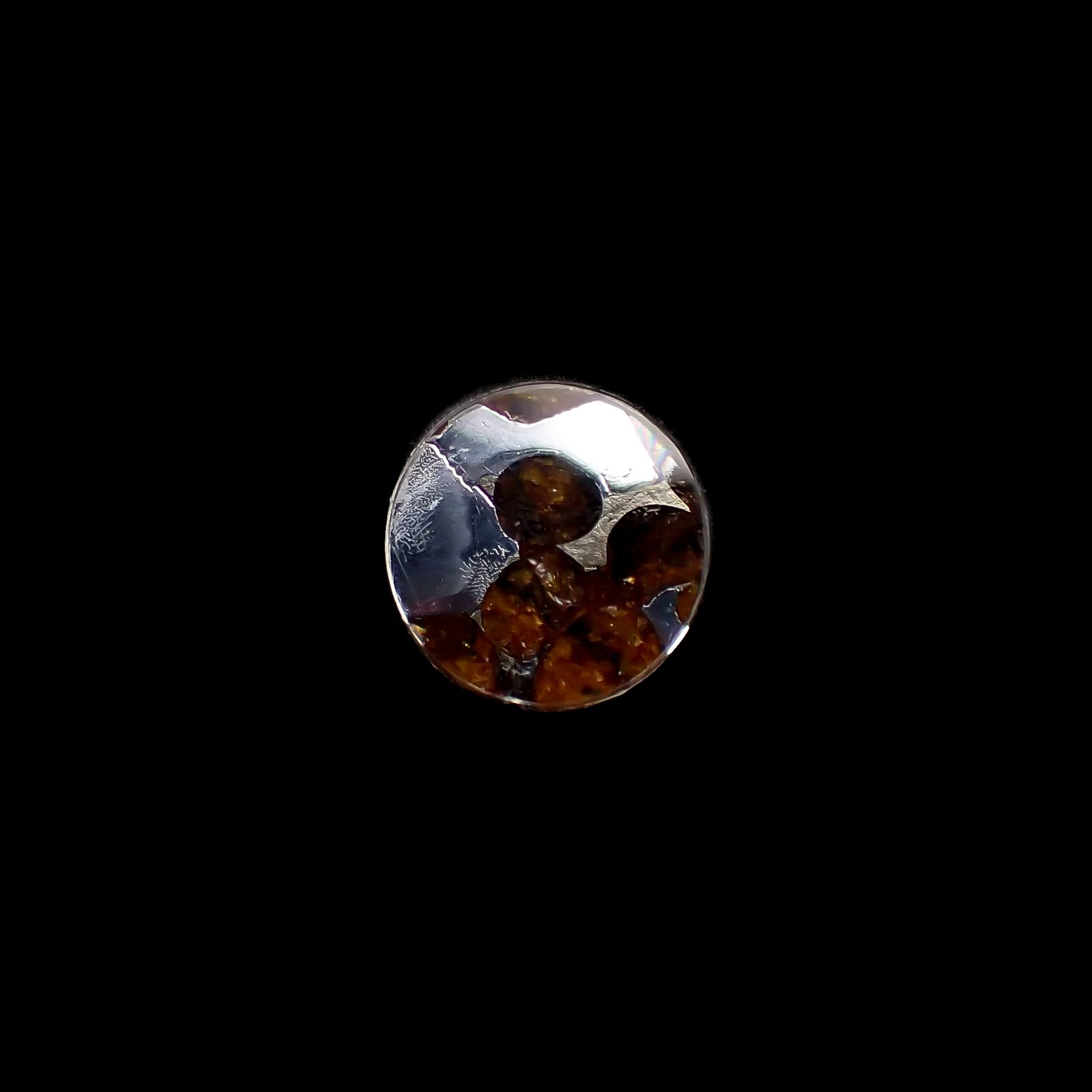 パラサイト隕石Sericho トリプレット 発見地：ケニア 3.92ct[231023671]12.1x12.1mm前後