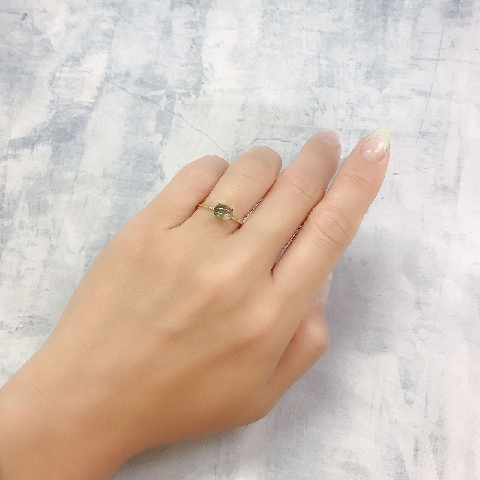 バイカラートルマリン コンゴ民主共和国/アフリカ産 0.93ct[220817359]6.8x5mm前後