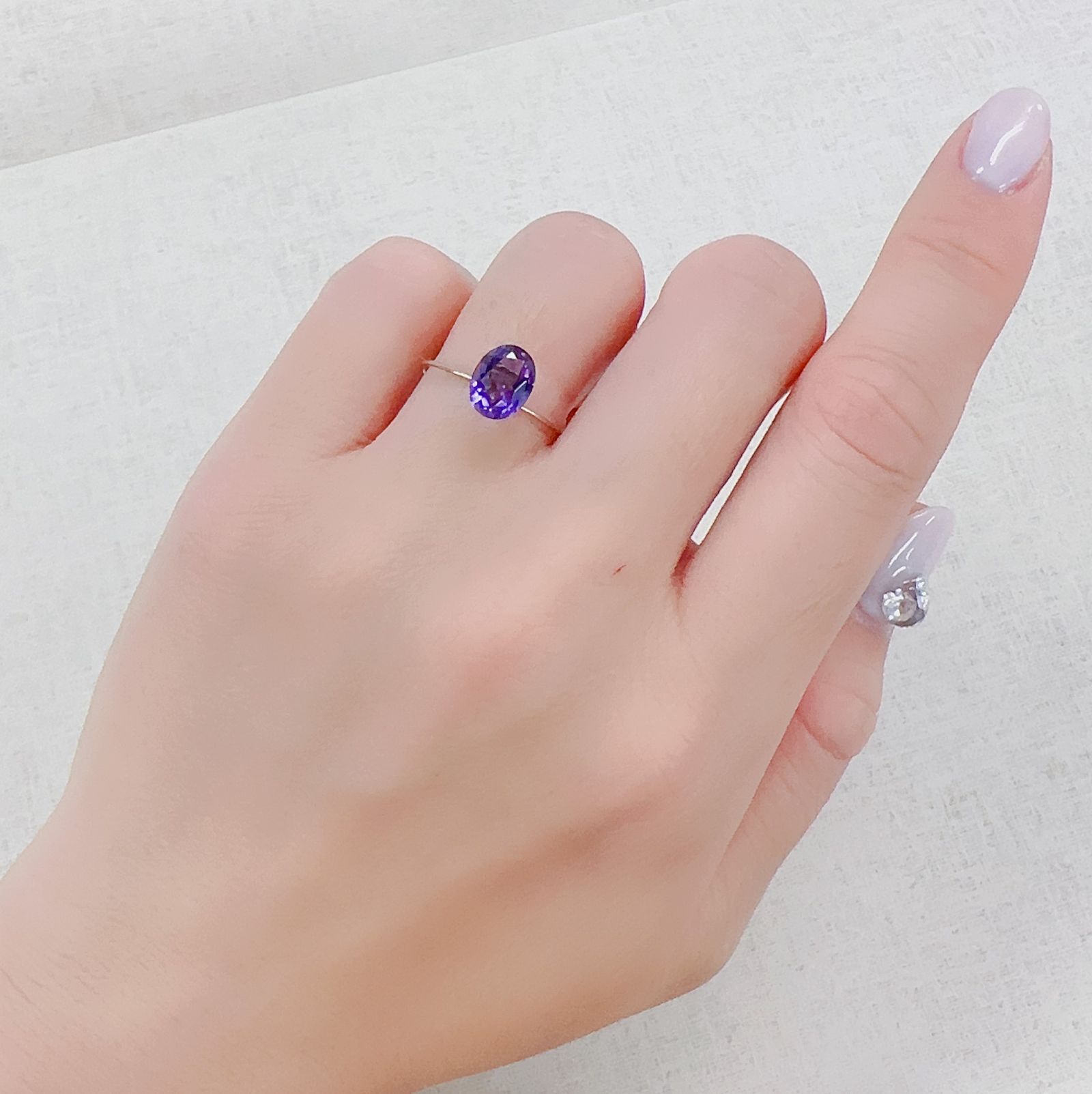 カラーシフトアメジスト ブラジル/ウルグアイ産 1.22ct[230321233]8.2x6.3mm前後
