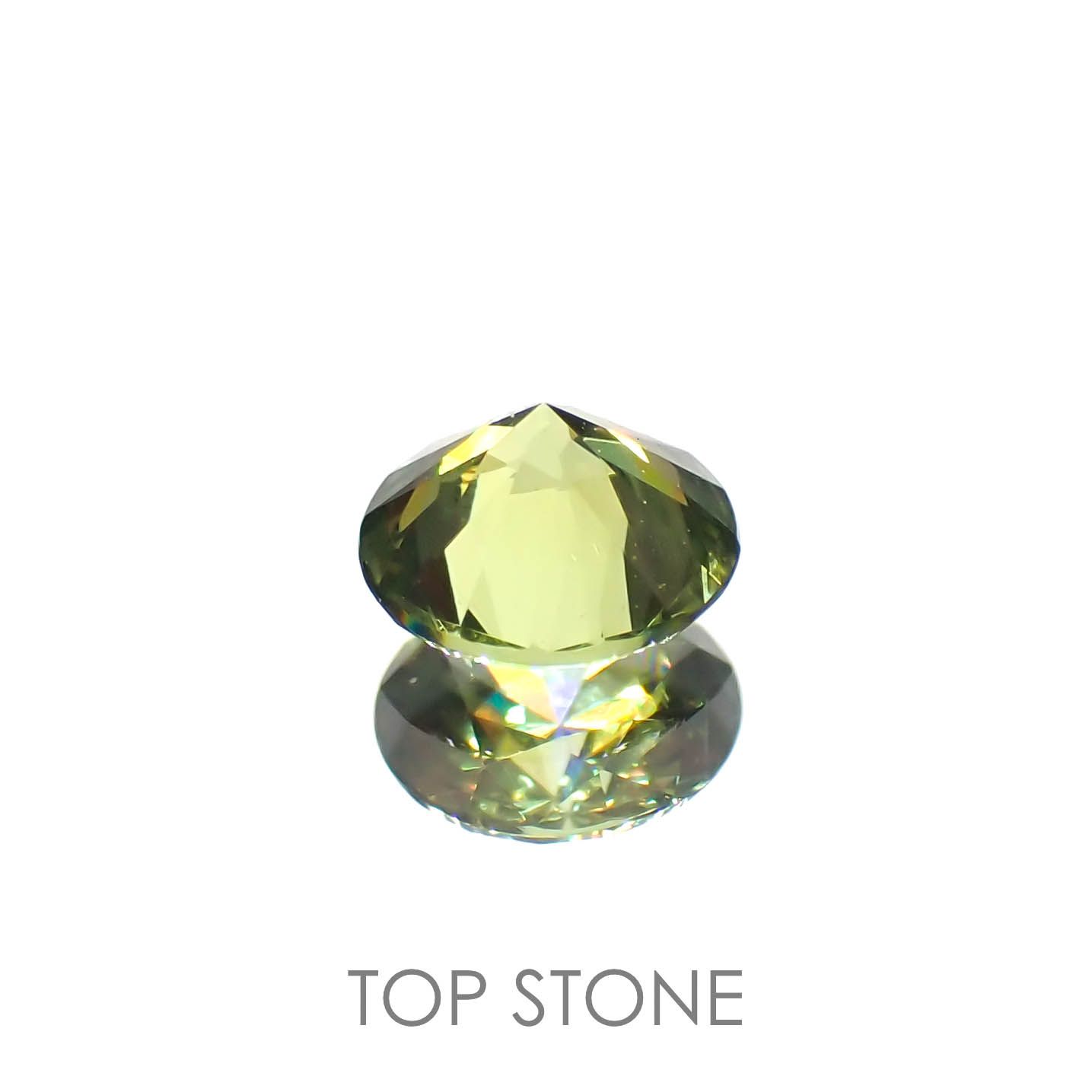 デマントイドガーネット(宝石名デマントイド・ガーネット)ロシア産 0.25ct 識別済[221119172]3.9x3.9mm前後
