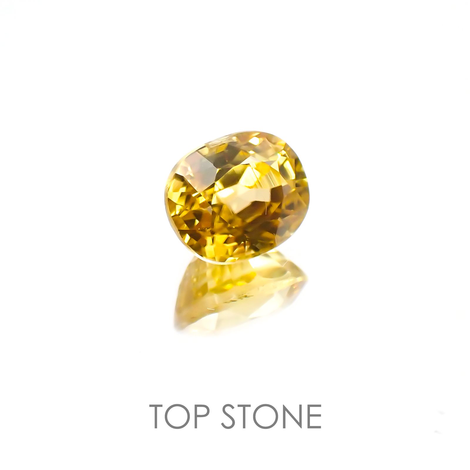 イエロージルコン スリランカ,カンボジア産 ルース 1.79ct[21018072]6.8×5.7mm前後