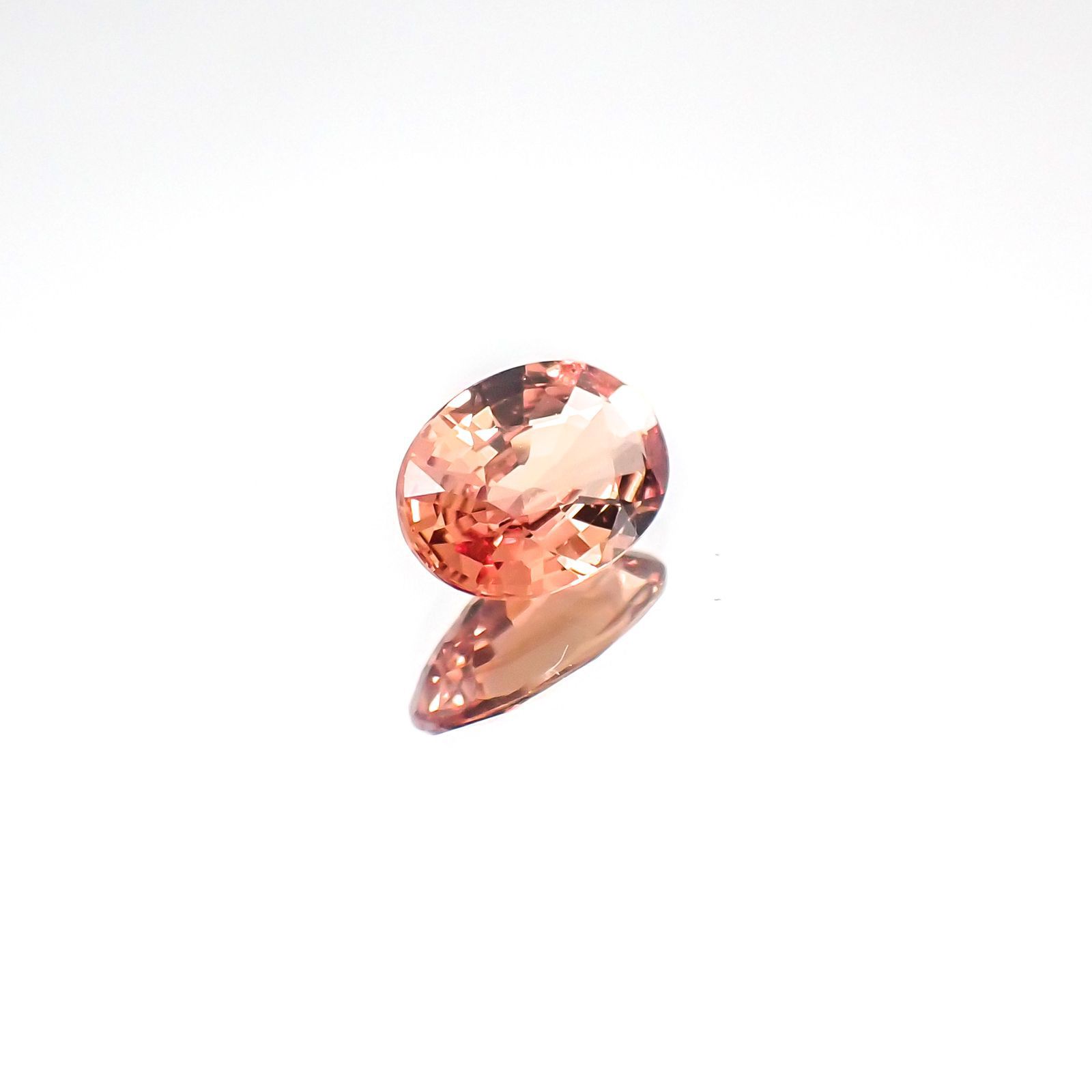 パパラチャサファイア スリランカ産 0.459ct CGL鑑付[20107261]6×4mm前後