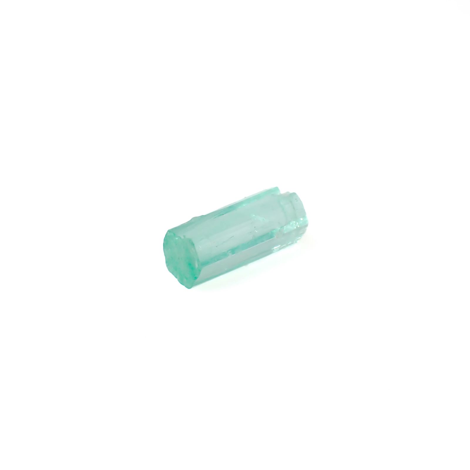 エメラルド柱状結晶 原石 コロンビア産 4.49ct[240427259]13.4x6.2mm前後