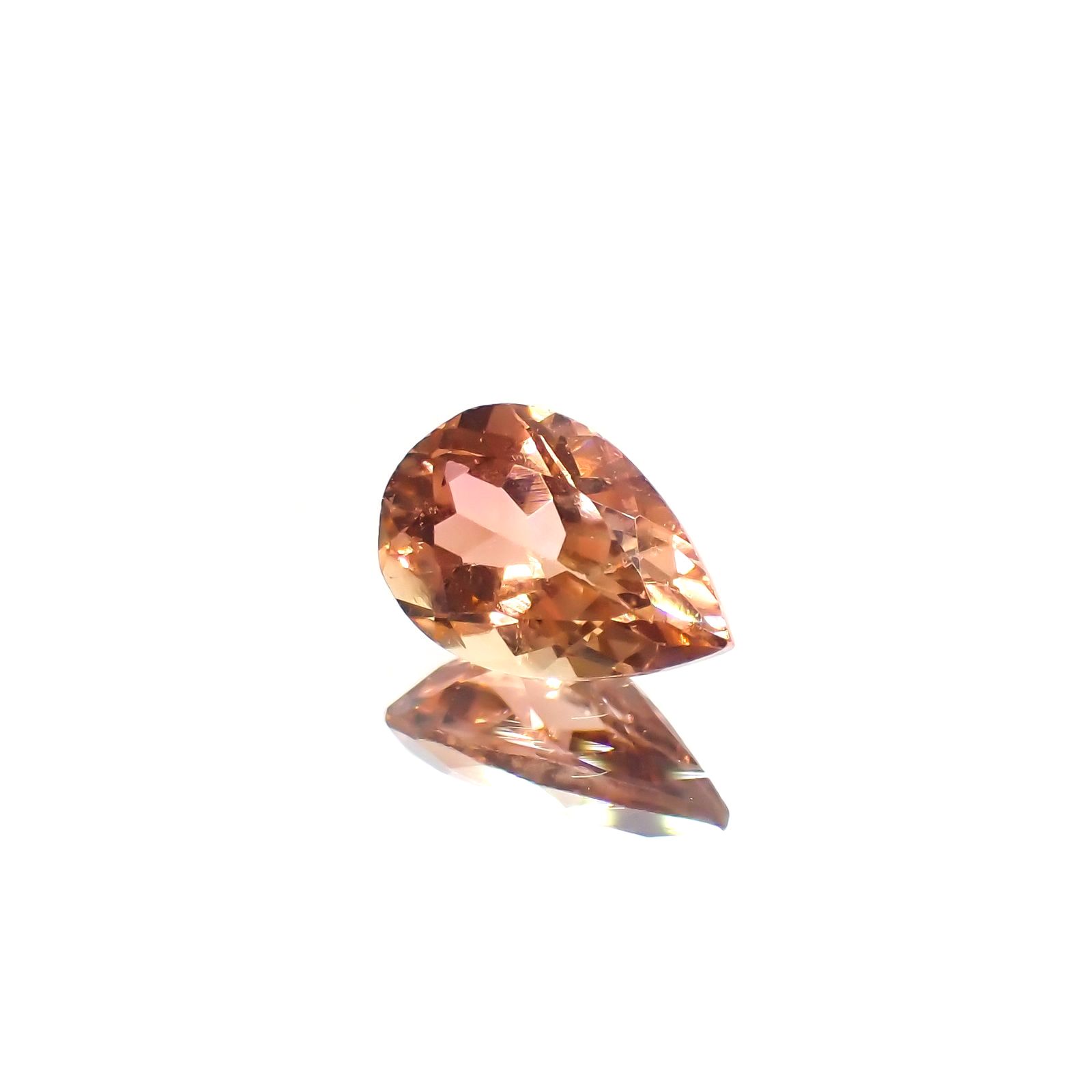 バイカラートルマリン(宝石名トルマリン)コンゴ産 1.25ct 識別済[220115002]9x6mm前後