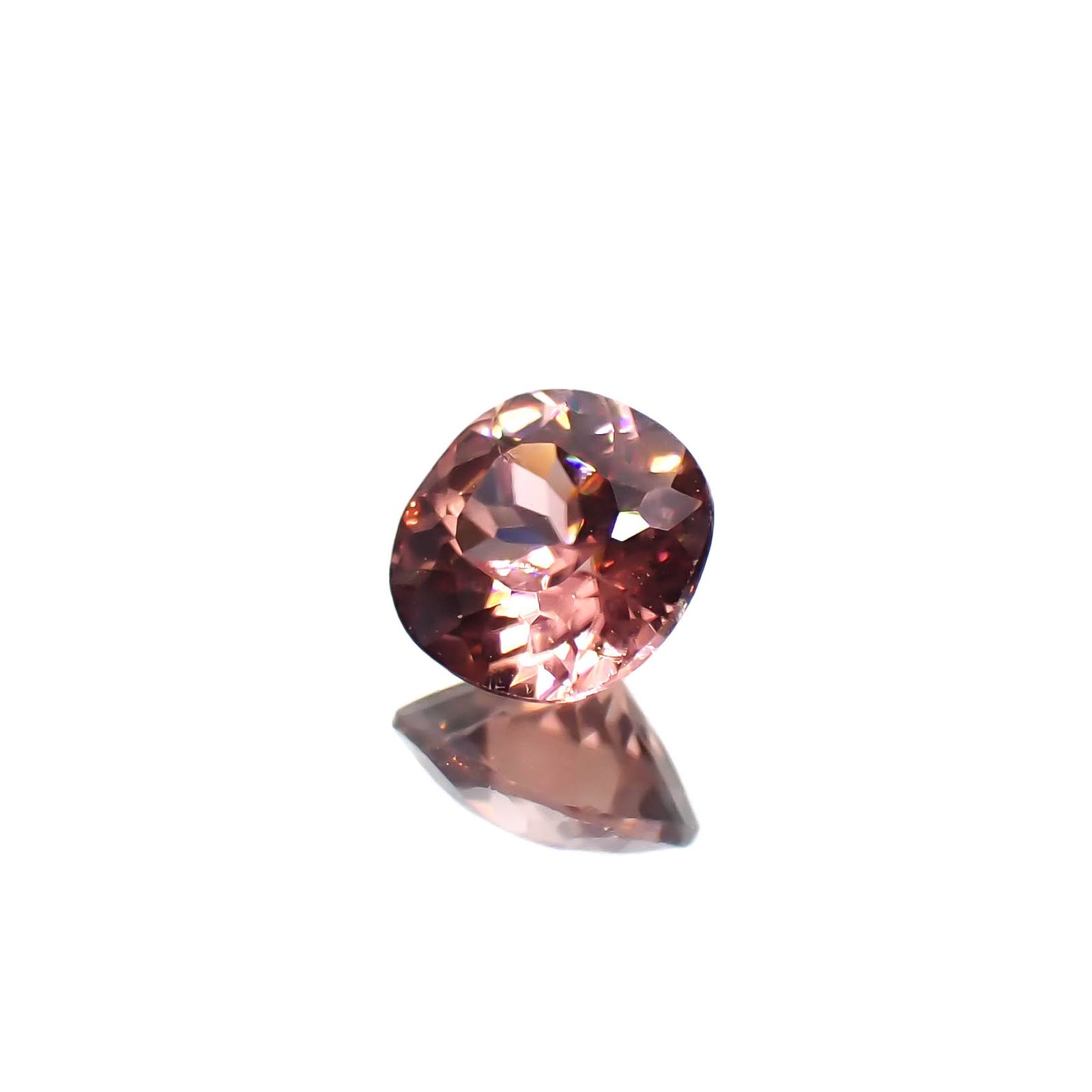 ピンクジルコン スリランカ/カンボジア産 0.58ct[240627925]4.7x4.6mm前後