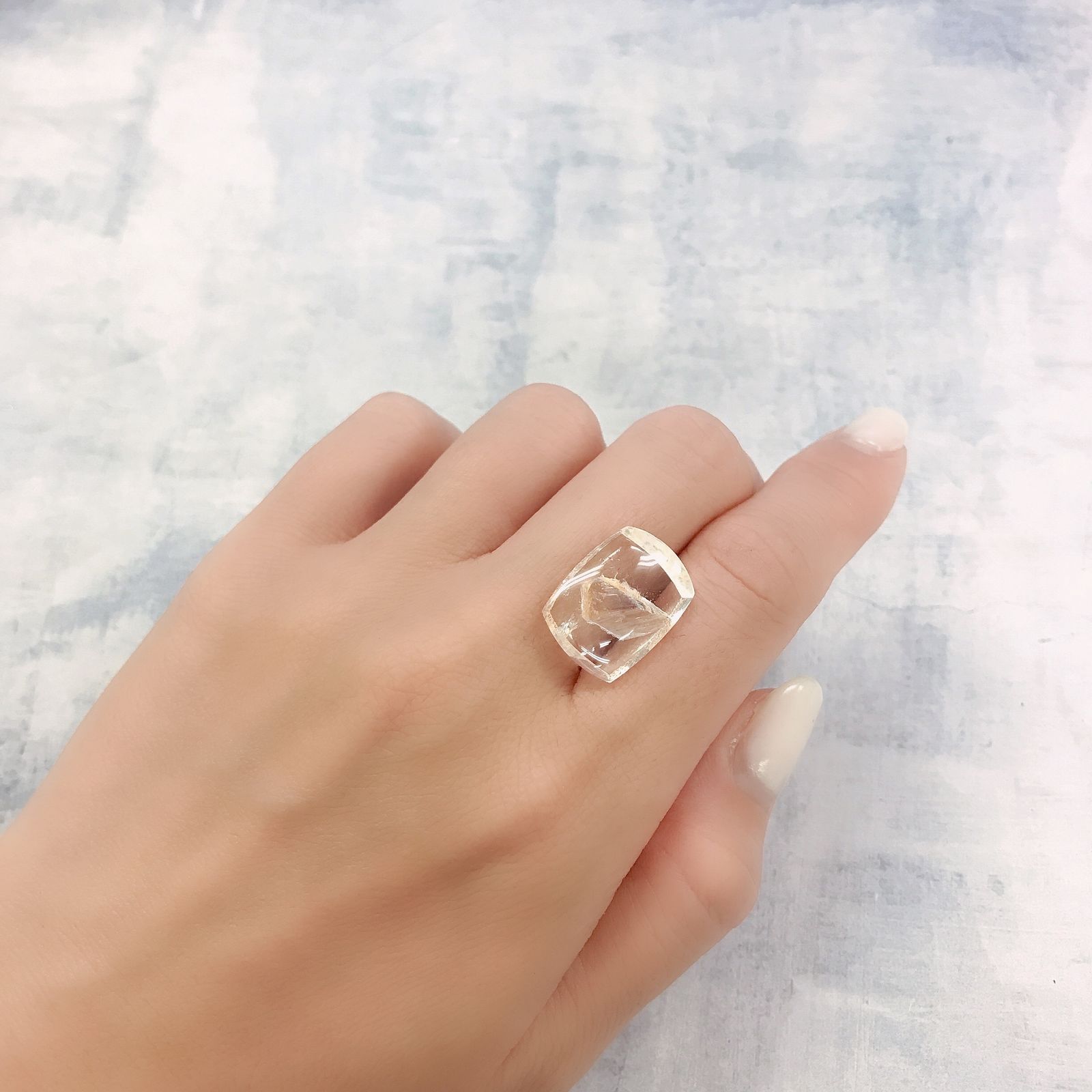 マニフェストインクォーツ ブラジル産 13.16ct[220716791]18.3x13.6mm前後