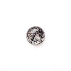 ブラックトルマリンインクォーツ ブラジル産 5.53ct[240427055]11.7x11.7mm前後