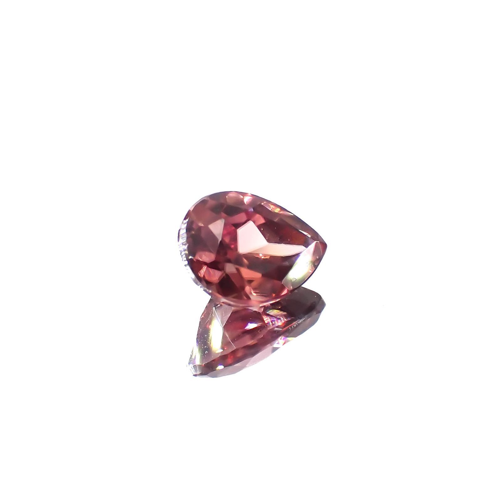 ピンクジルコン(宝石名ジルコン)スリランカ/カンボジア産 1.83ct 識別済[230320994]7.8x6mm前後