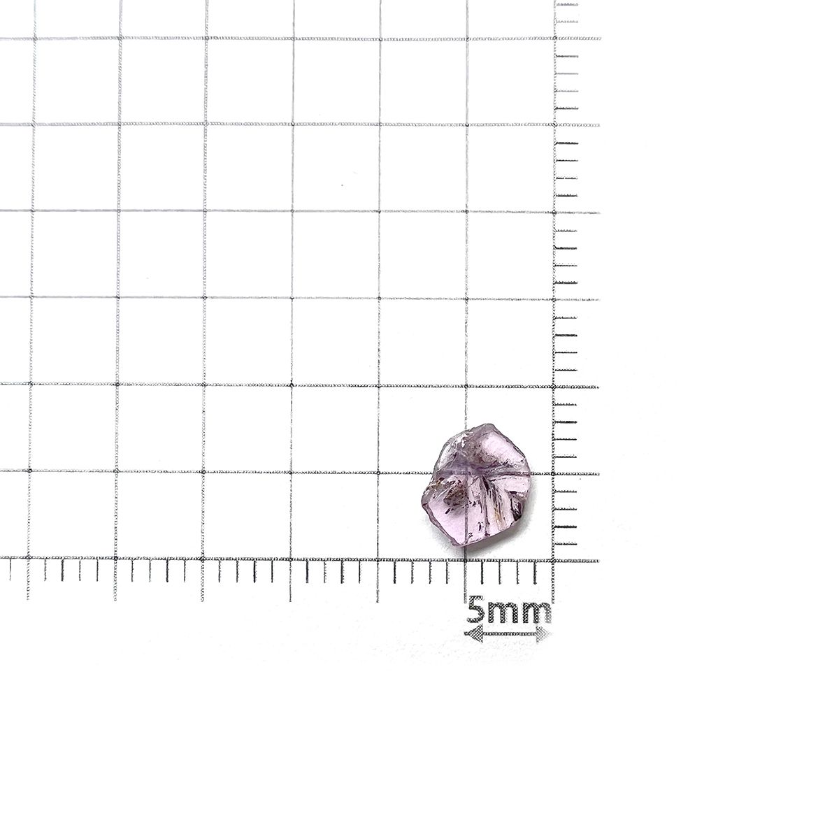 トラピッチェピンクサファイア(宝石名ピンク・サファイア)パキスタン・カシミール地方産 0.54ct 識別済[231124067]7.2x5.7mm前後