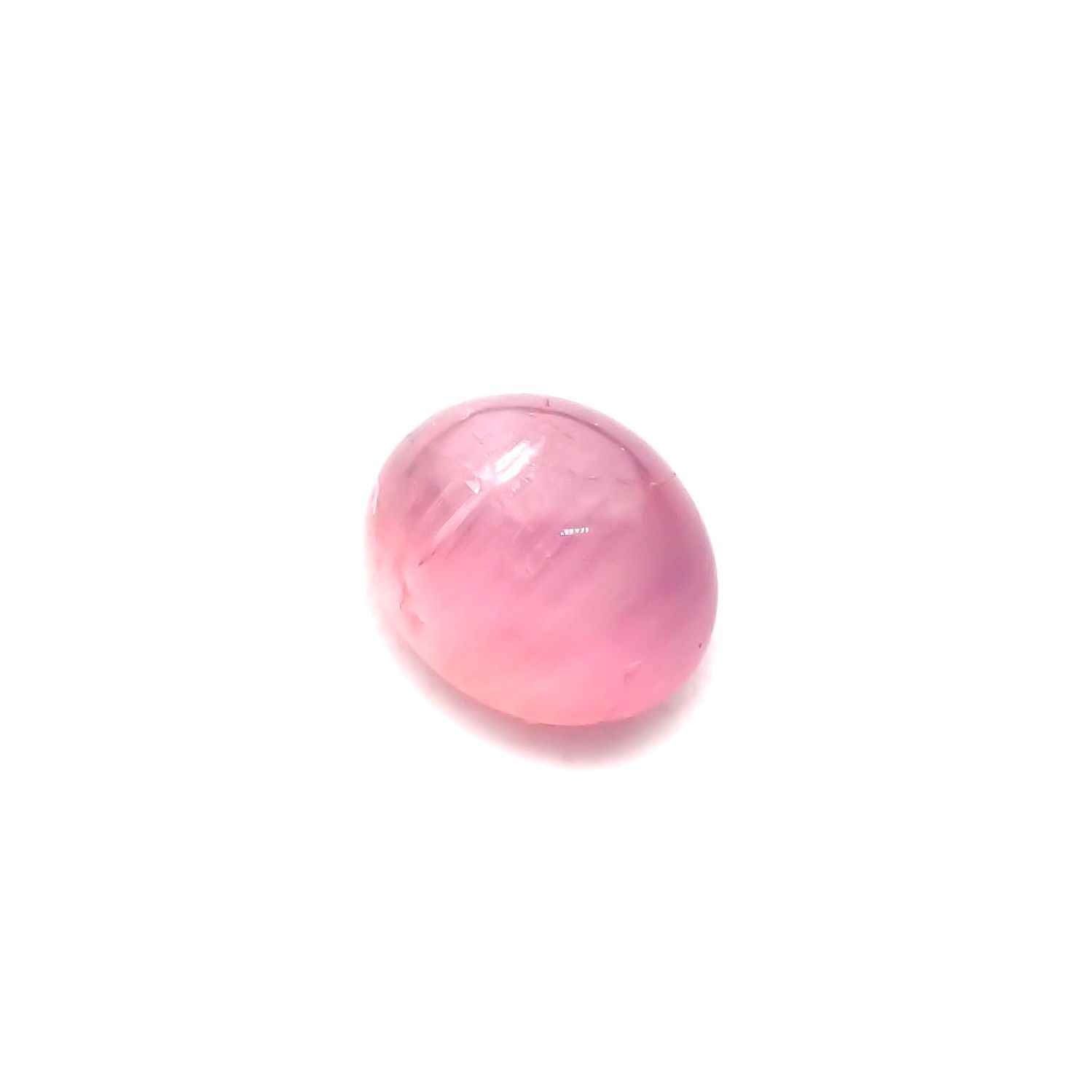 ペツォッタイトキャッツアイ(ラズベリル)(宝石名ペツォッタイト・キャッツアイ) マダガスカル産 0.394ct ソ付(彩珠)[210711981]4.7×3.7mm前後
