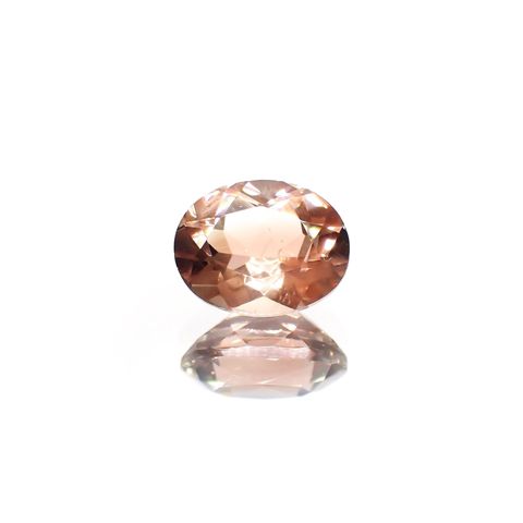 オレゴンサンストーン(宝石名ラブラドライト)アメリカ・オレゴン州産 識別済 1.36ct / 8.2x6.4mm前後 [230421896]