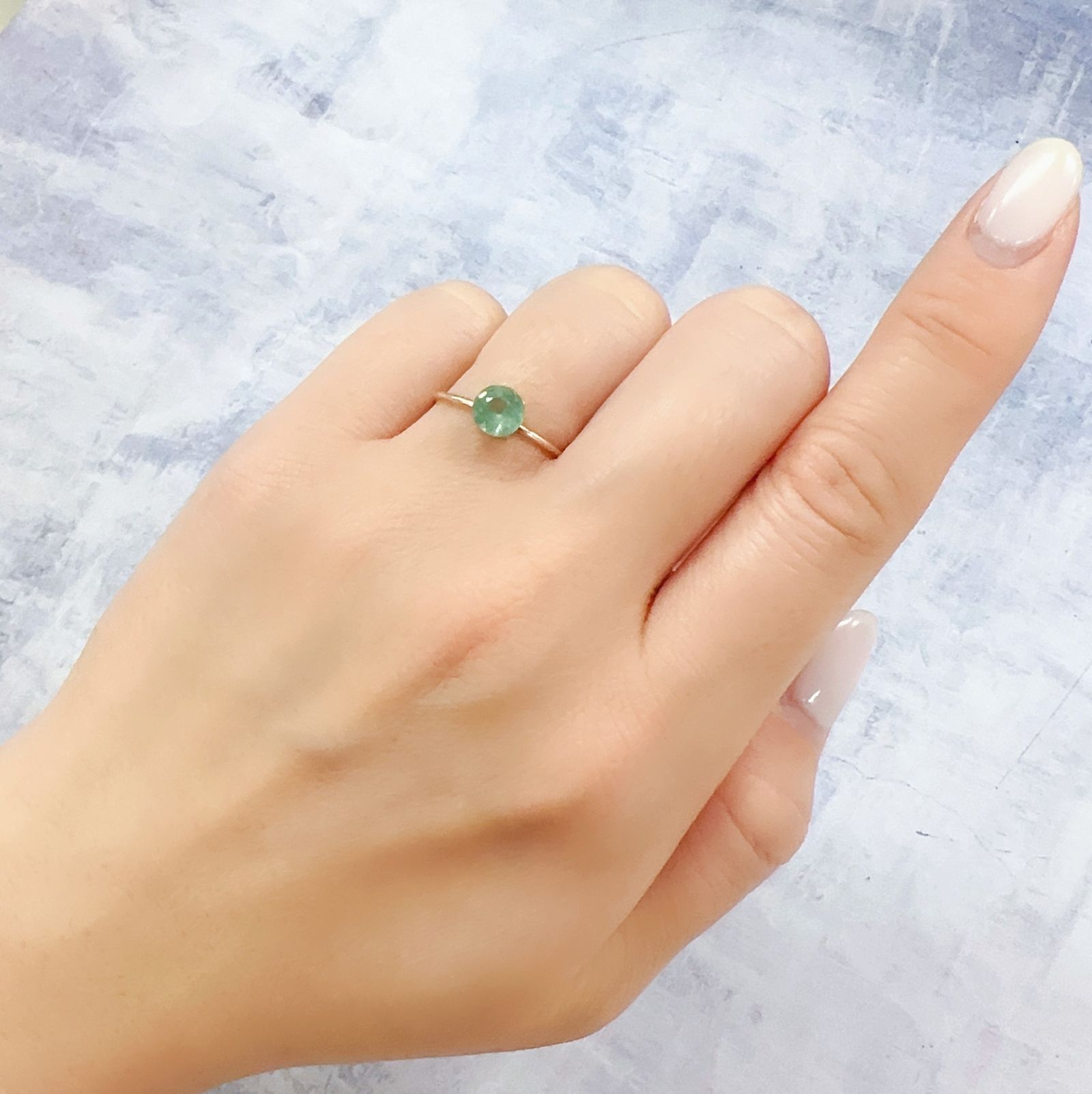 グリーンカイヤナイト タンザニア産 1.00ct[230220566]5.9x5.8mm前後