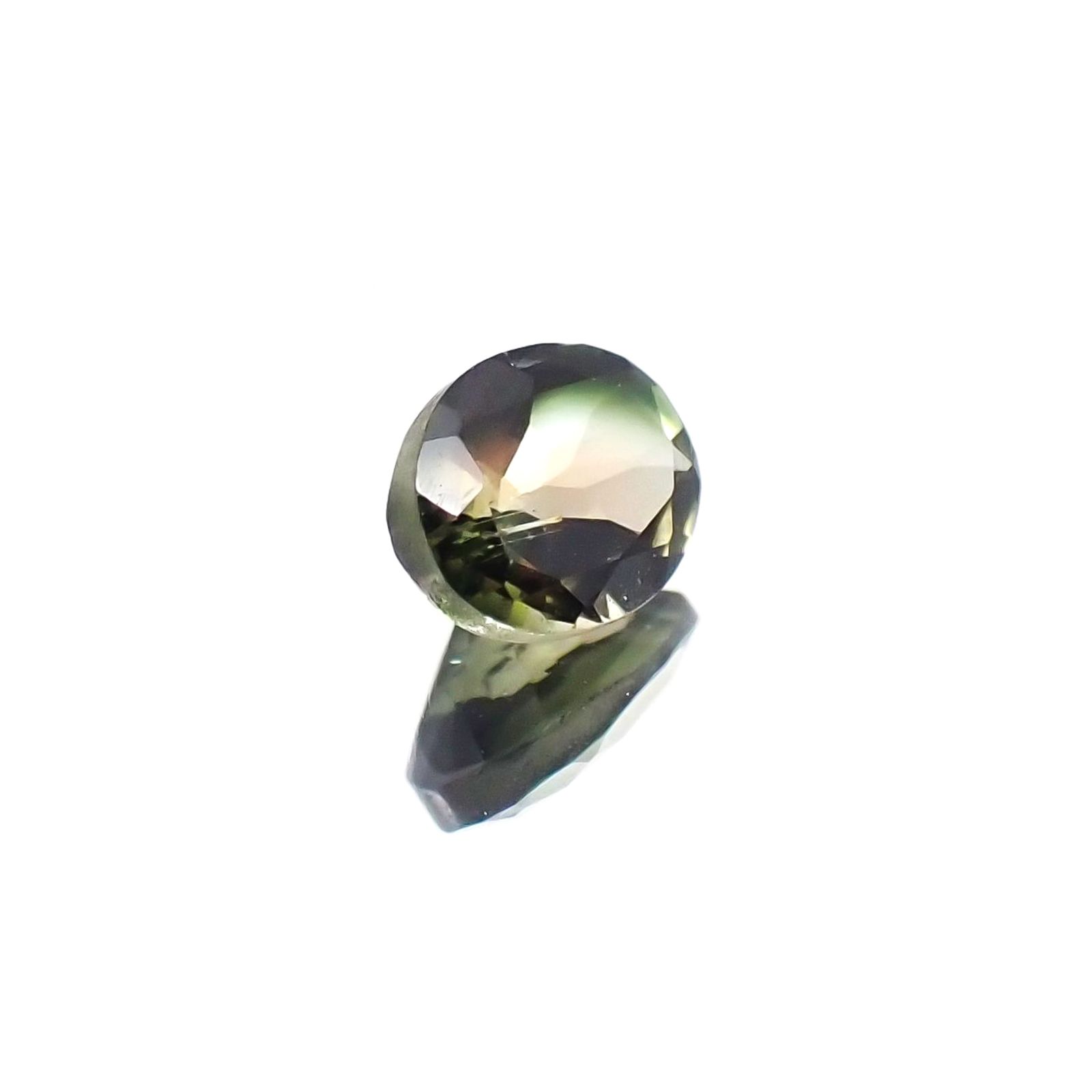 バイカラートルマリン(宝石名バイカラー・トルマリン)ブラジル産 0.37ct 識別済[230622368]5.1x3.9mm前後