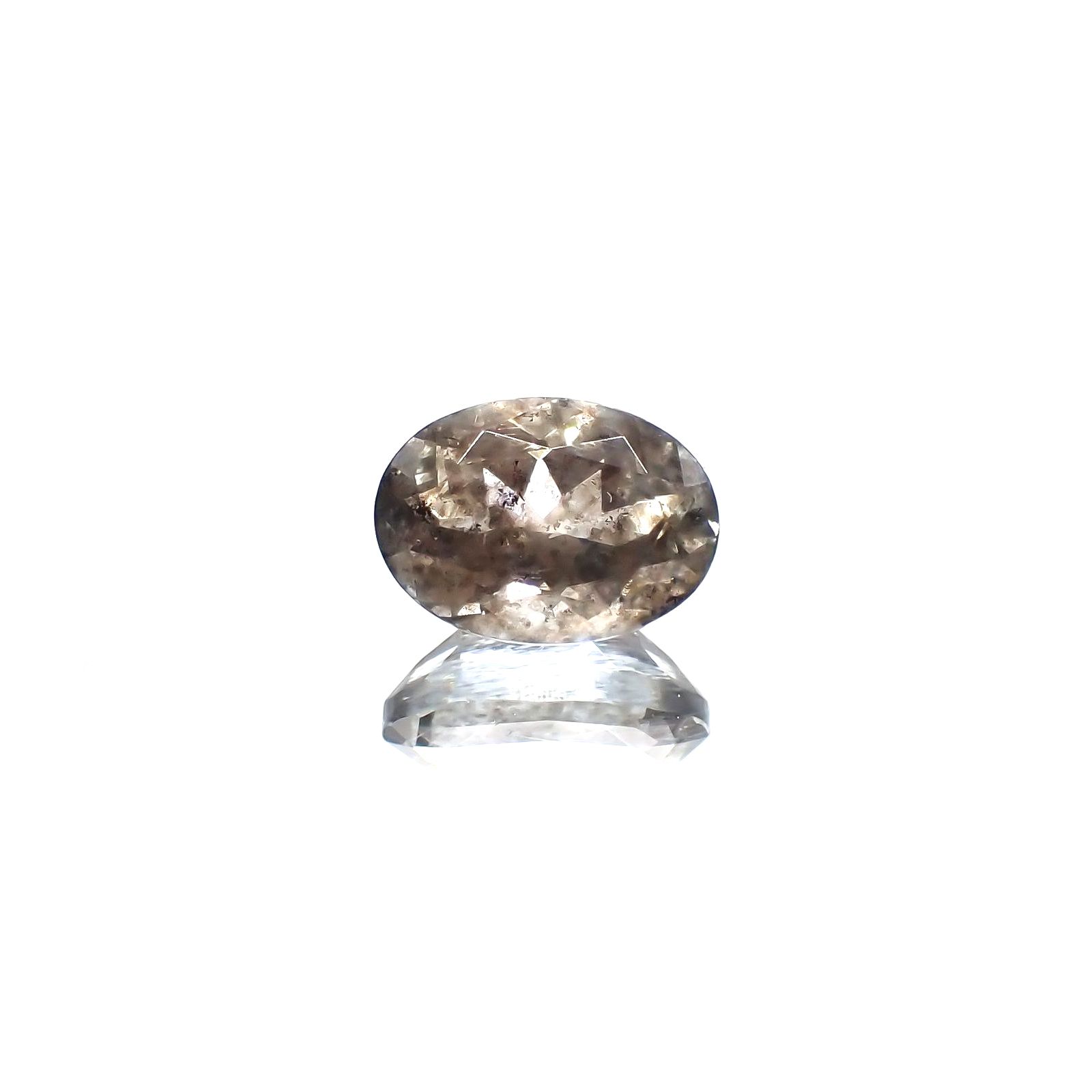 アベンチュリンアクアマリン(宝石名アクアマリン) ナイジェリア産 2.41ct 識別済[250712988]10×7.1mm前後