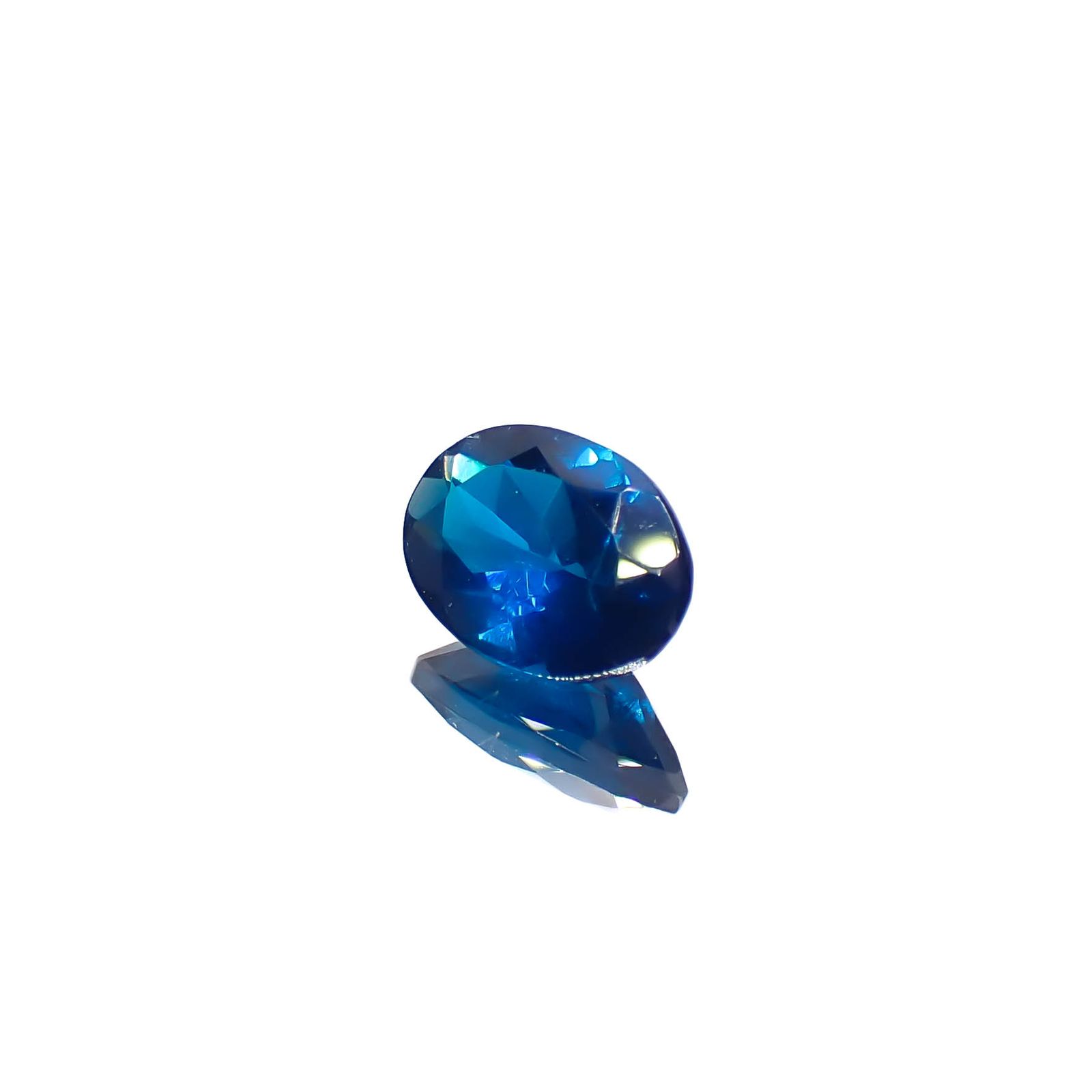 ディープブルーアパタイト マダガスカル産 0.69ct[240628157]6.7x4.8mm前後
