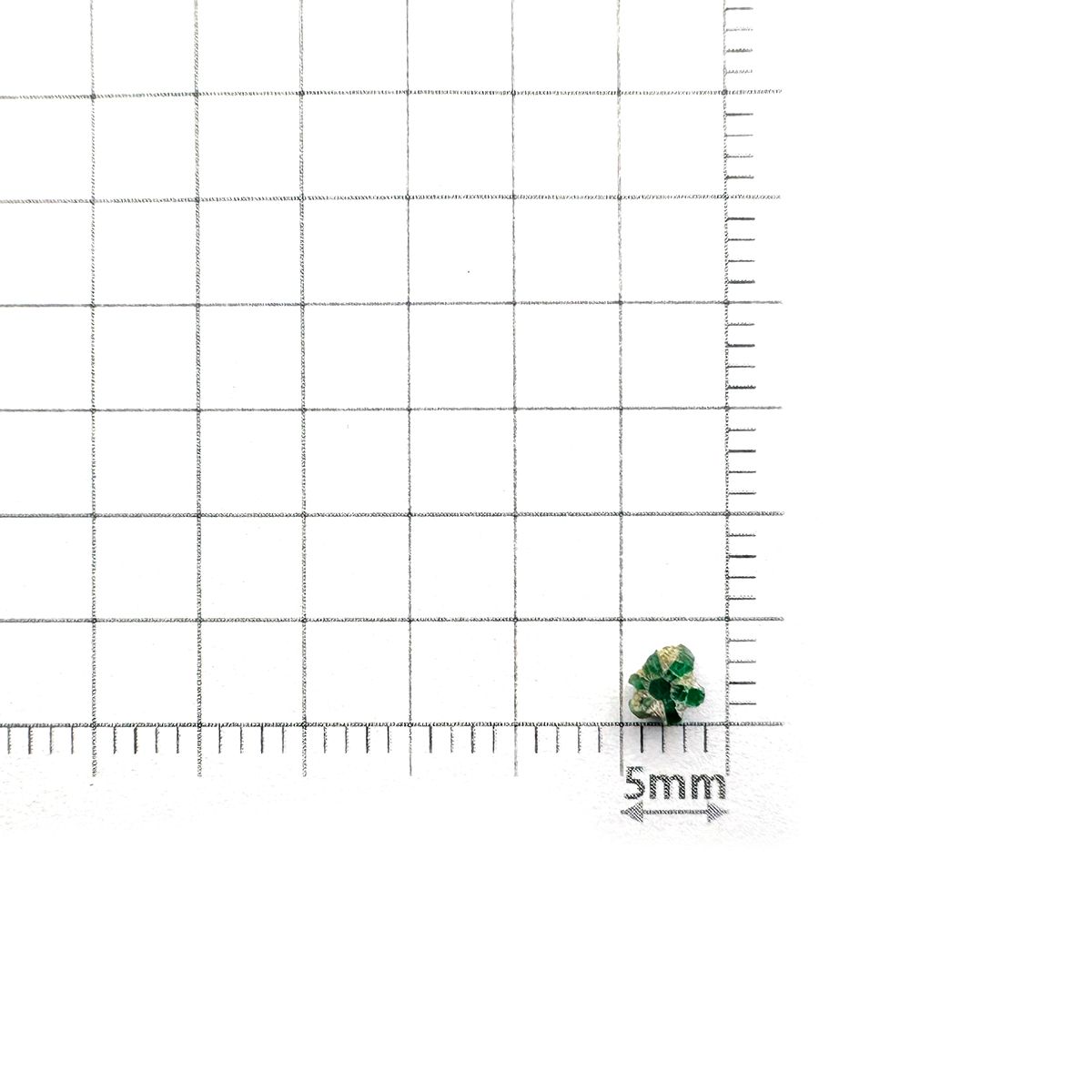 逆トラピッチェエメラルド 原石 コロンビア産 0.20ct[240627841]3.5x3.4mm前後