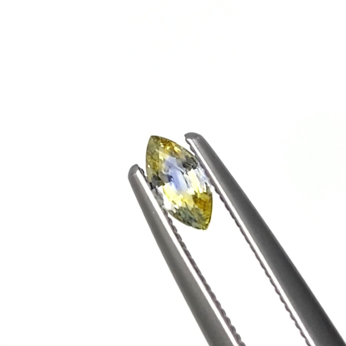 バイカラーサファイア(宝石名サファイア)スリランカ 0.27ct 識別