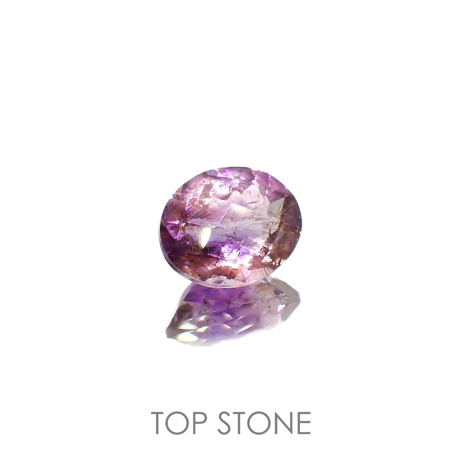 ◇チェッカーカット◇スーパーセブン ブラジル産 2.78ct[220616724]10.3x8.3mm前後