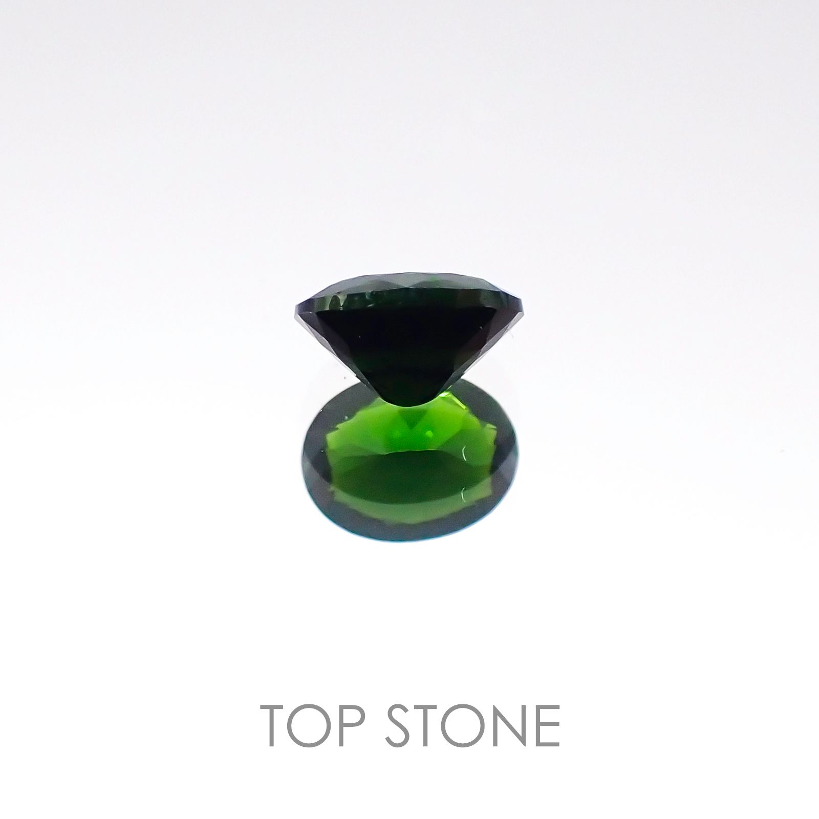 クロムトルマリン(宝石名クロム・トルマリン) タンザニア産 0.27ct 識別済[20096224]4.7×3.6mm前後
