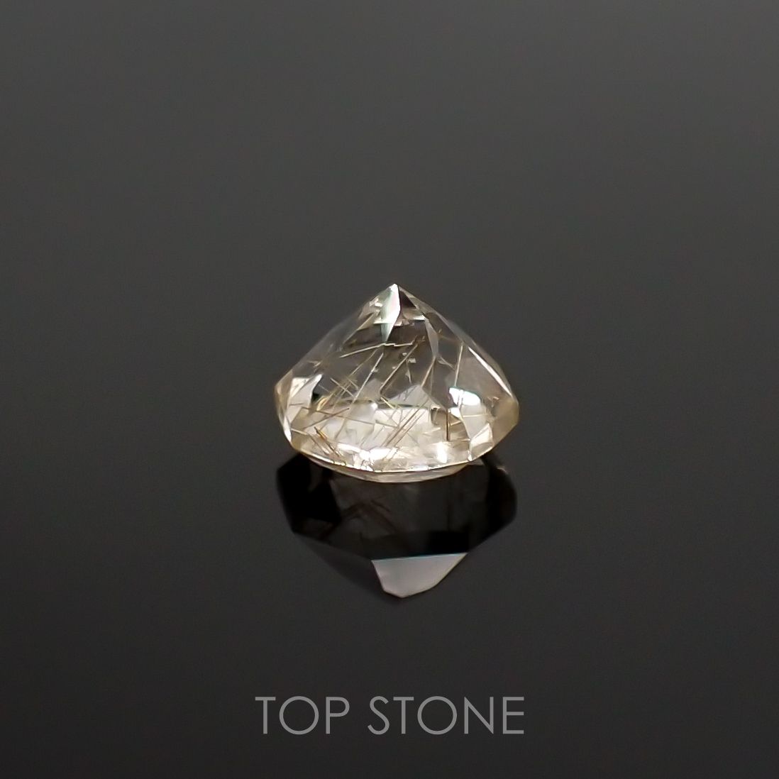 ◇オクタゴンカット◇ルチルクォーツSA ブラジル産 ルース 0.58ct[210611305]5.1×5mm前後