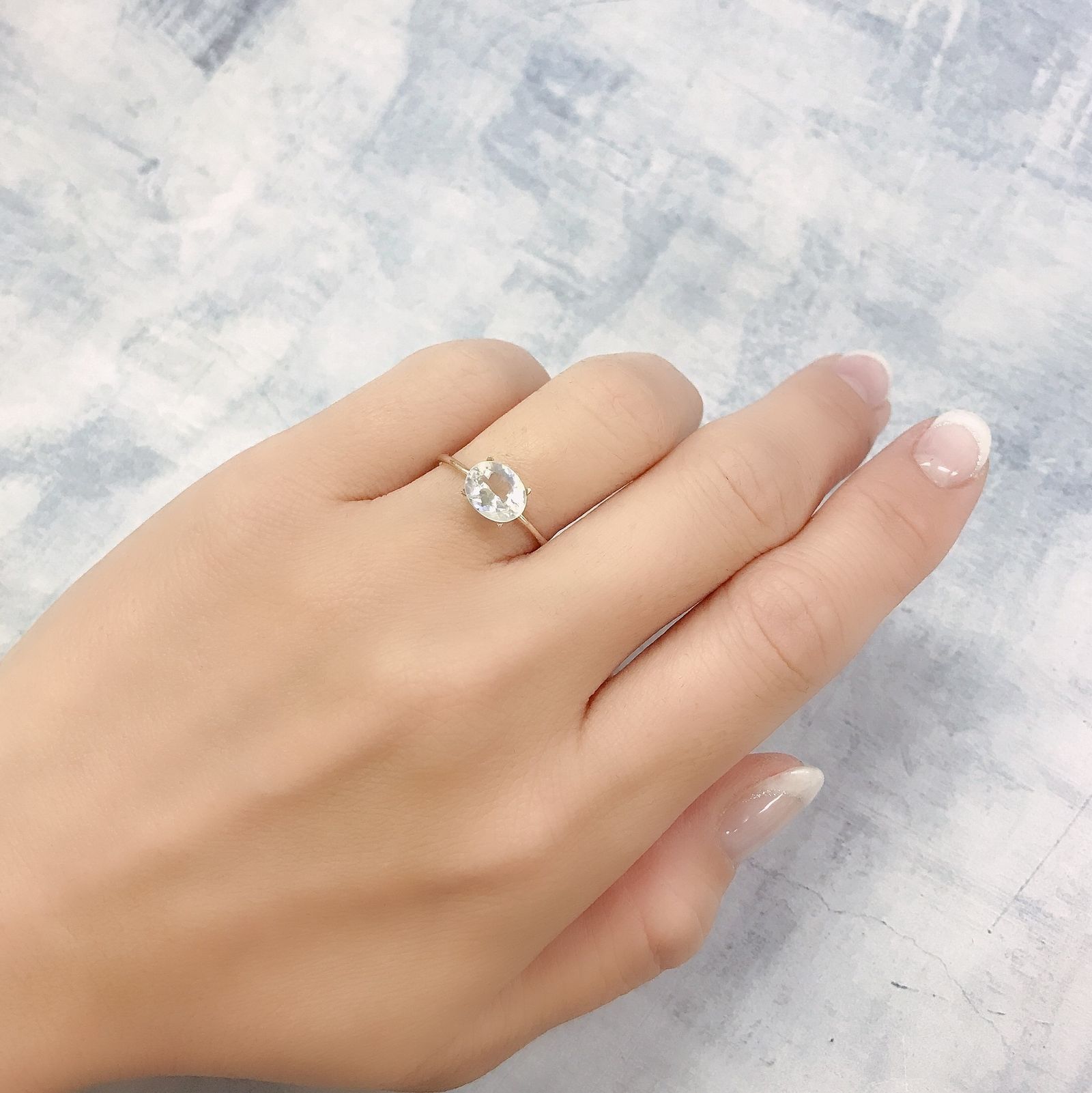 レインボームーンストーン(宝石名ラブラドライト)タンザニア産 1.11ct 識別済[220716858]8x6.4mm前後