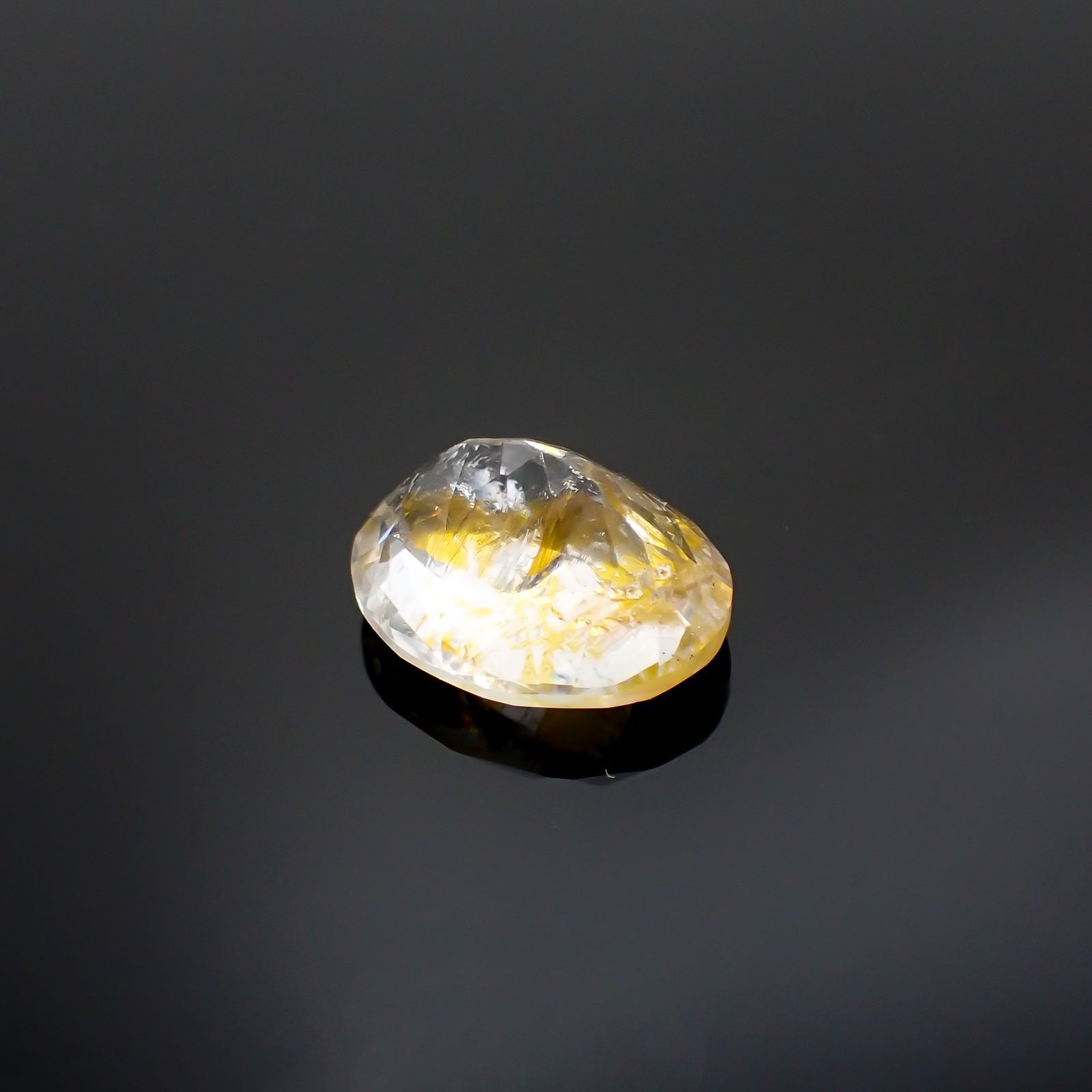 オーロラクォーツ ブラジル・ミナスジェライス産 6.51ct[220114364]14x11.4mm前後