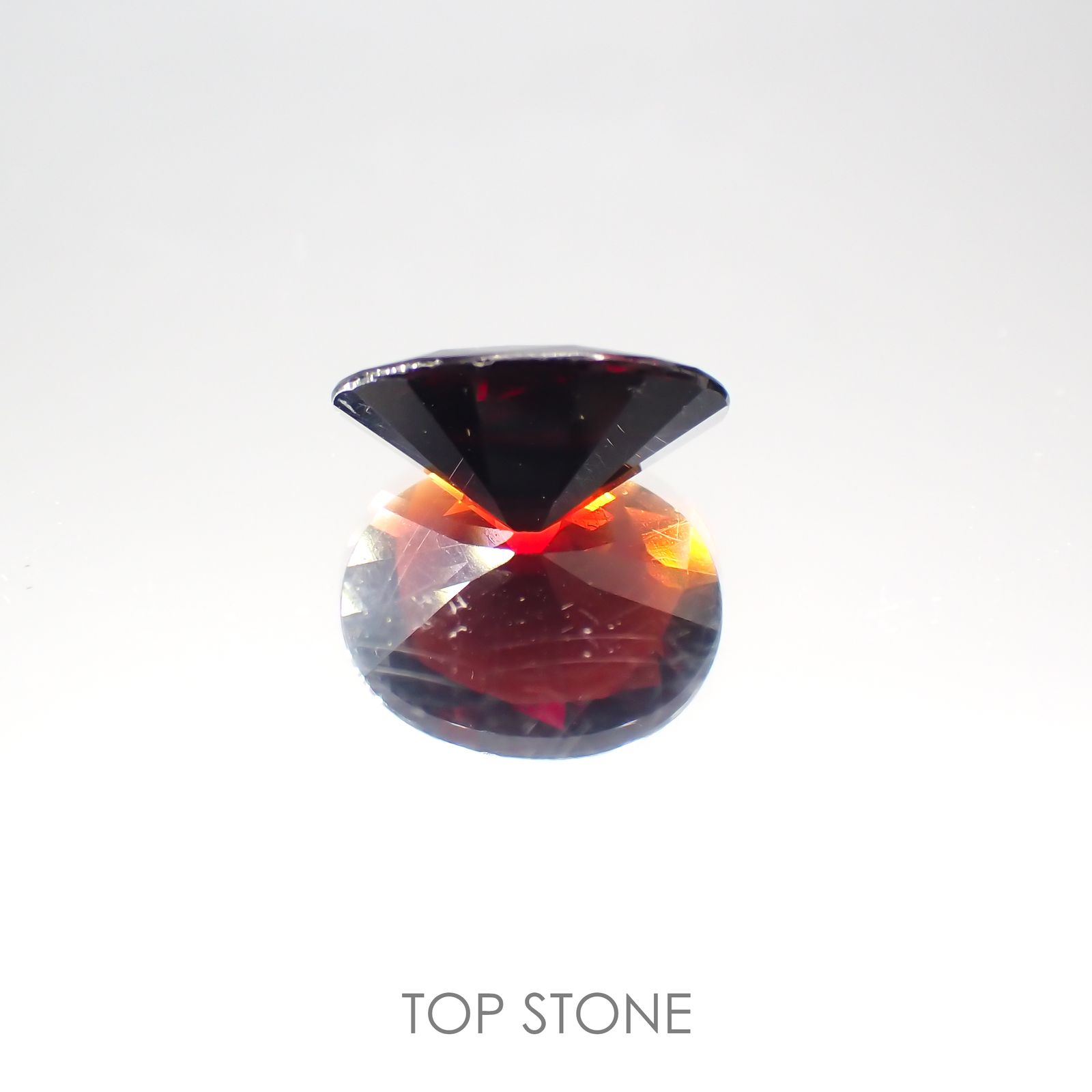 パイロープ アルマンディン ガーネット(宝石名パイロープ アルマンディン・ガーネット)ブラジル産 3.06ct 識別済[220113844]11x8.9mm前後