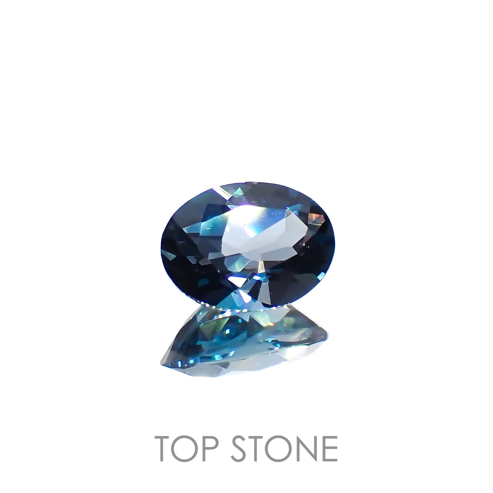 ロンドンブルートパーズ ブラジル産 1.39ct[221219306]8.1x6.1mm前後