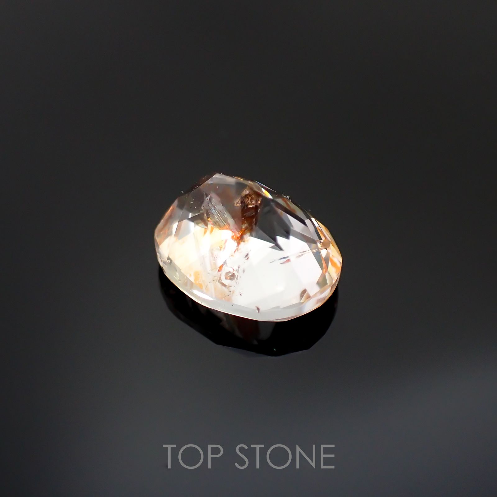 オーロラクォーツ ブラジル・ミナスジェライス産 4.39ct[220114372]11.8x9.5mm前後